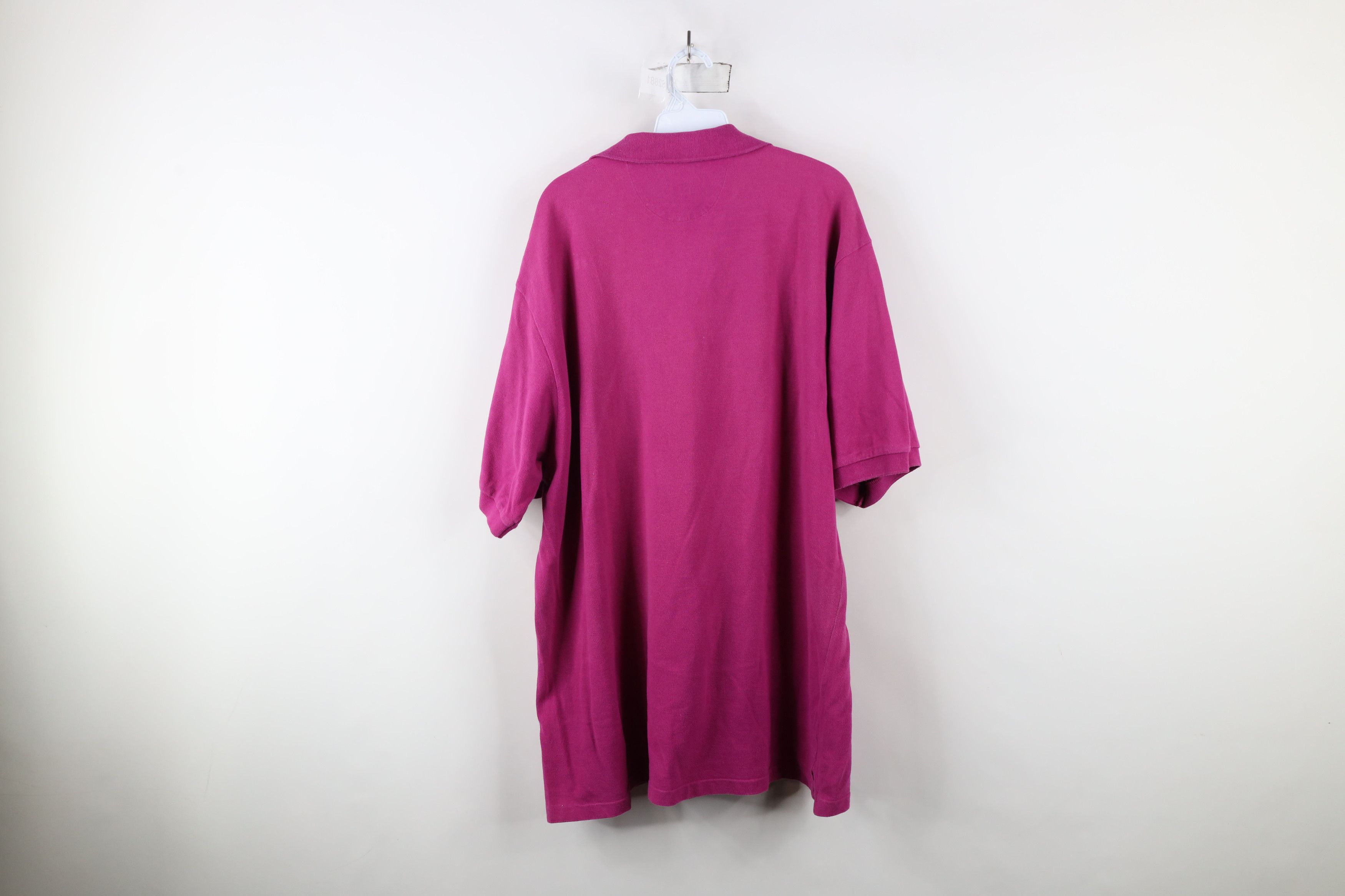Ralph Lauren × Vintage Vintage 90s Chaps Ralph Lauren Crest Polo Shirt Pink USA Size US XL / EU 56 / 4 - 12 Thumbnail