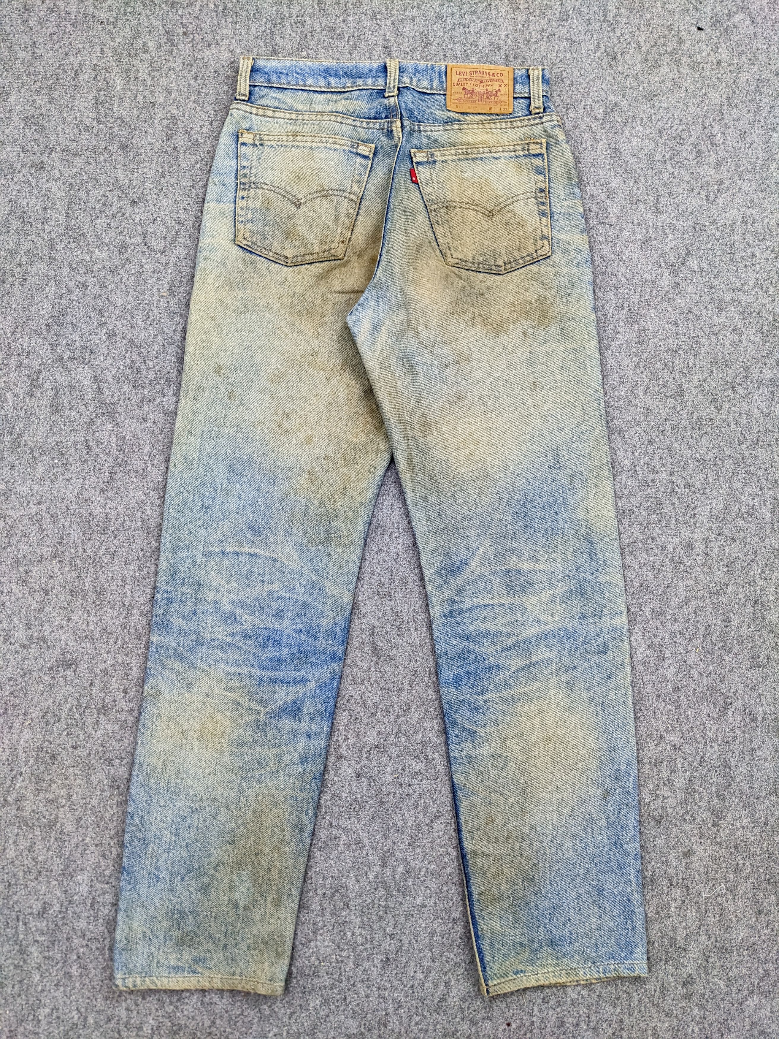Levi's × Vintage Rusty 80s Vintage Levis 510 Faded Blue Jeans DJ0032Z Size US 29 - 3 Thumbnail