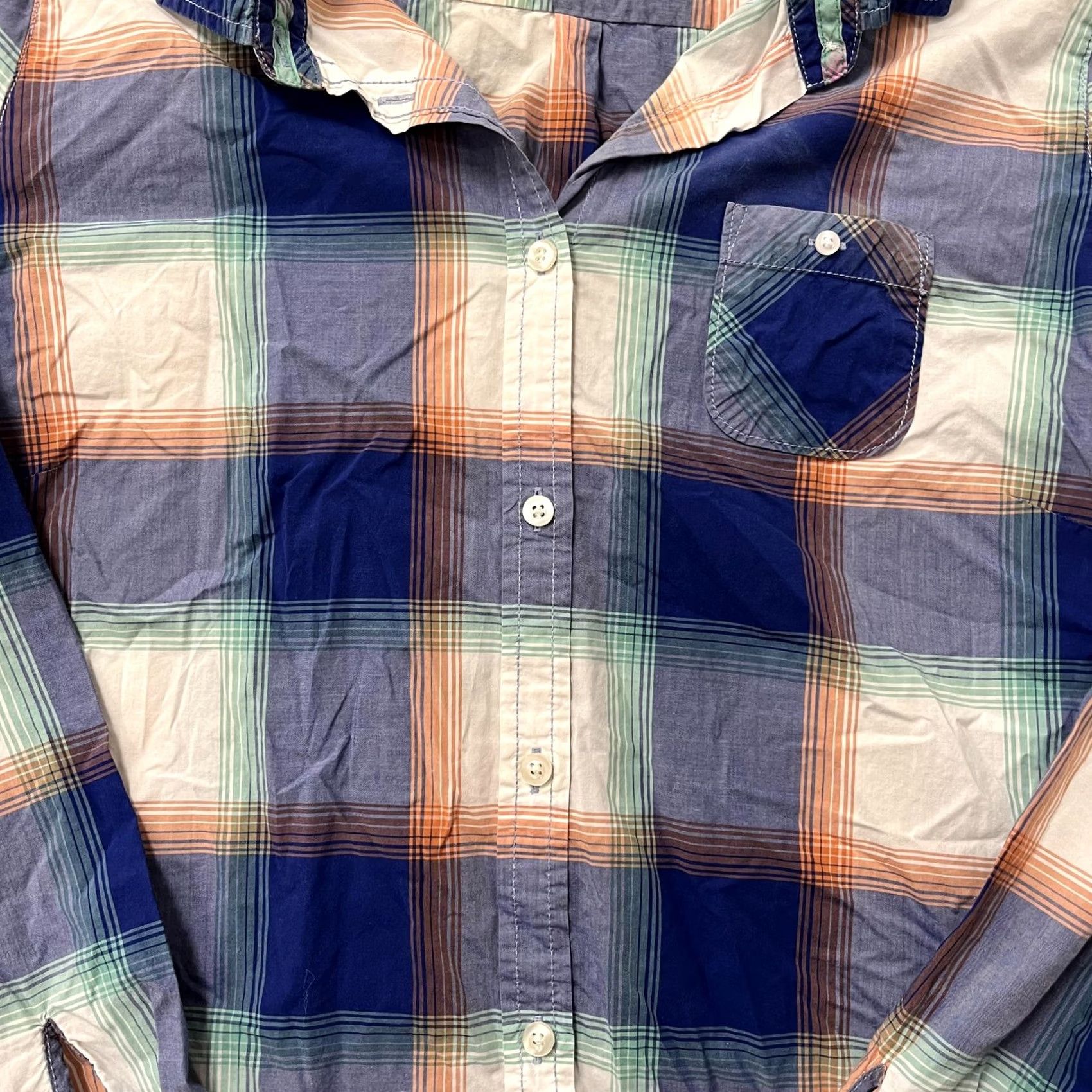 American Eagle Outfitters Y2K American Eagle Shirt Womens XL Multicolor Plaid Long Sleeve Button Up Size XL / US 12-14 / IT 48-50 - 2 Thumbnail