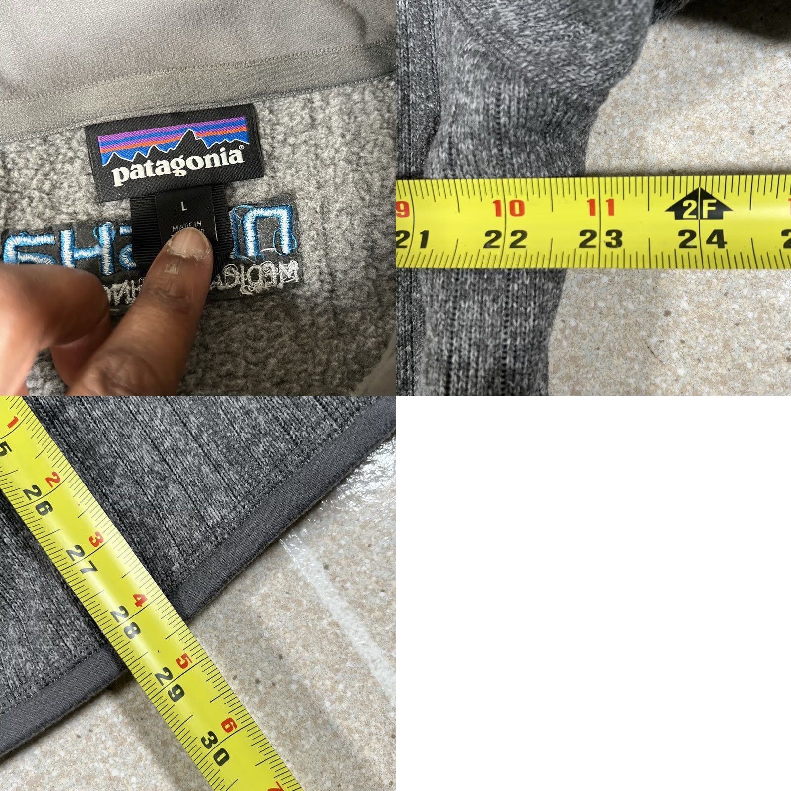 Patagonia Patagonia Sweater L Gray 1/4 Zip Hiking University Pullover Mens Size US L / EU 52-54 / 3 - 8 Thumbnail