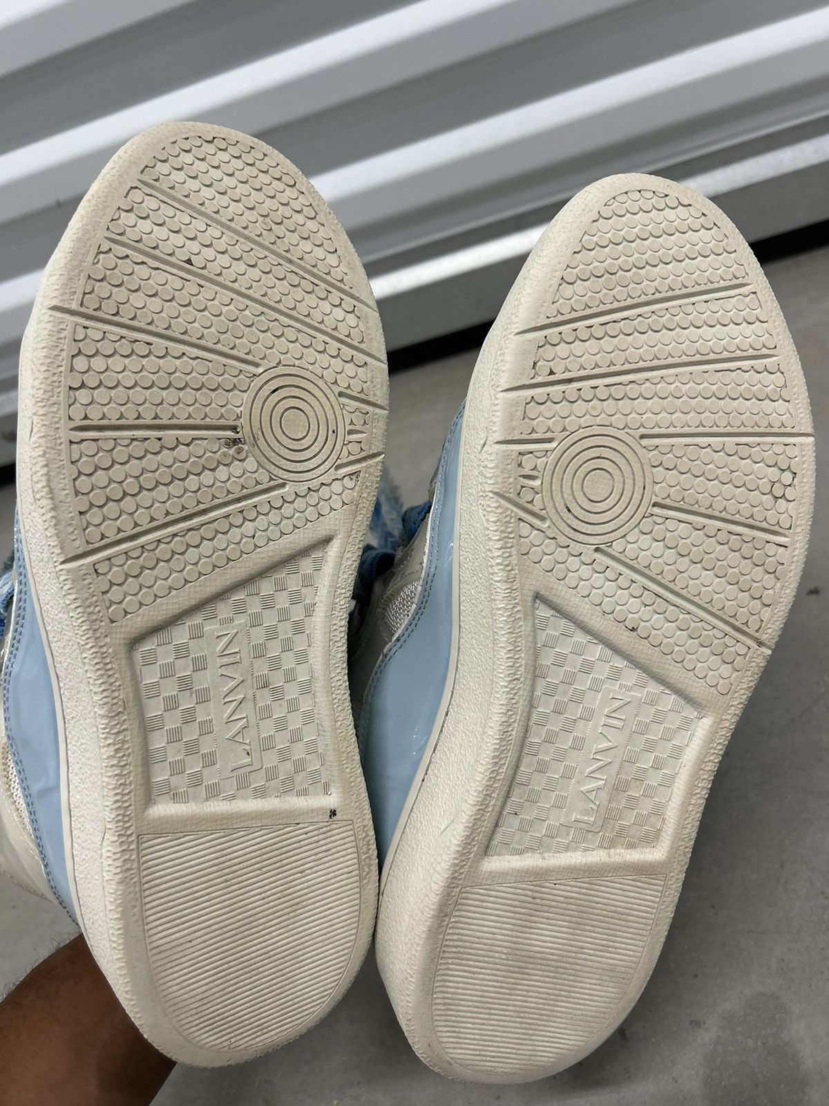 Lanvin Lanvin Curb Sneakers White Baby Blue Size US 10 / EU 43 - 8 Thumbnail