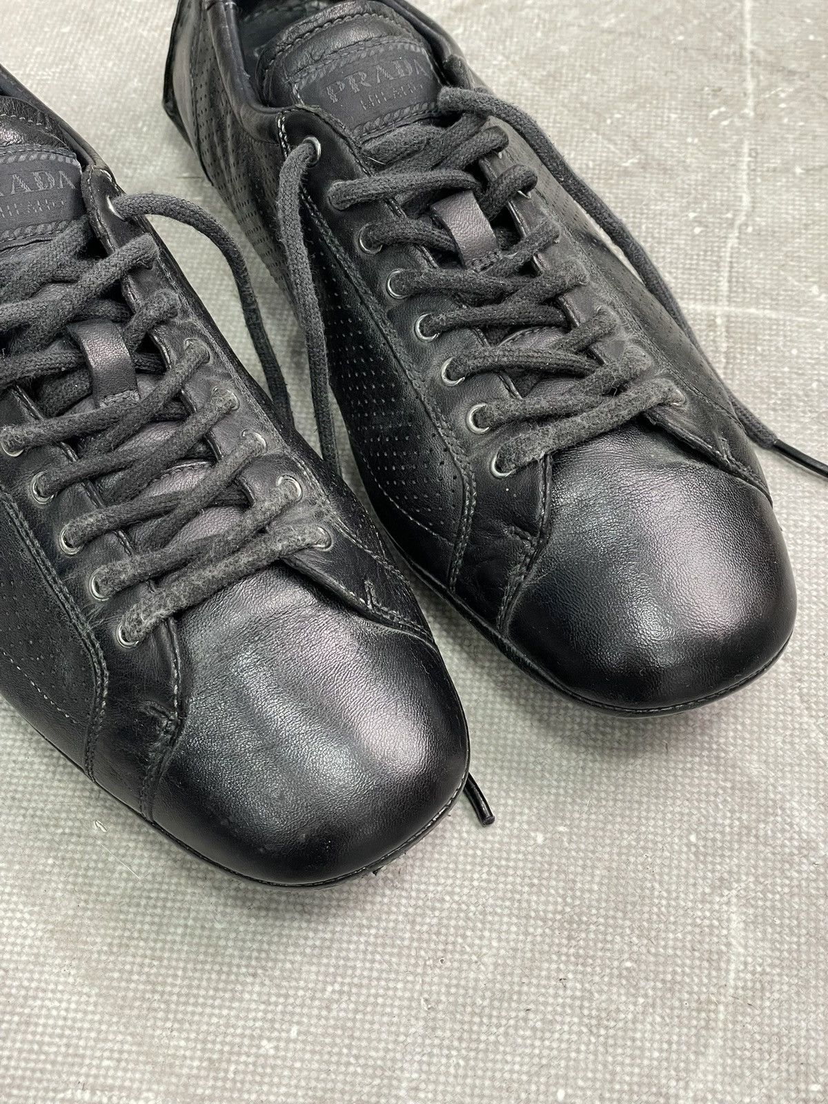 Prada y2k 2000s leather low shoes archive wear hype