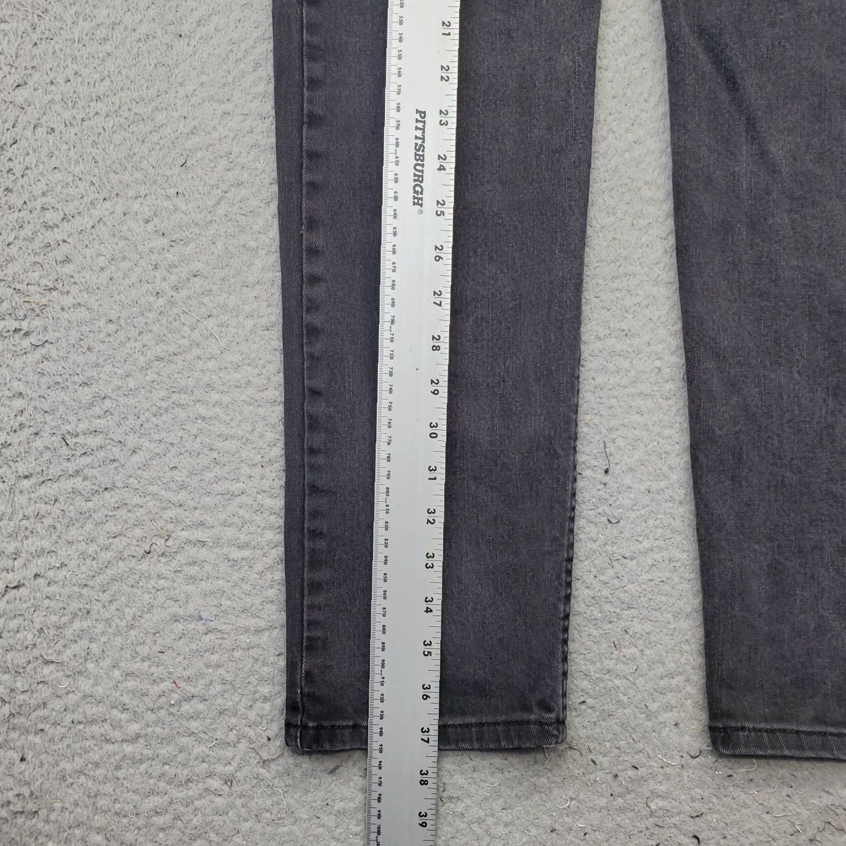 Levi's Levi's 502 Straight Jeans Mens Size 33 Mens Black Denim Stretch Comfort Jeans Size US 33 - 3 Thumbnail