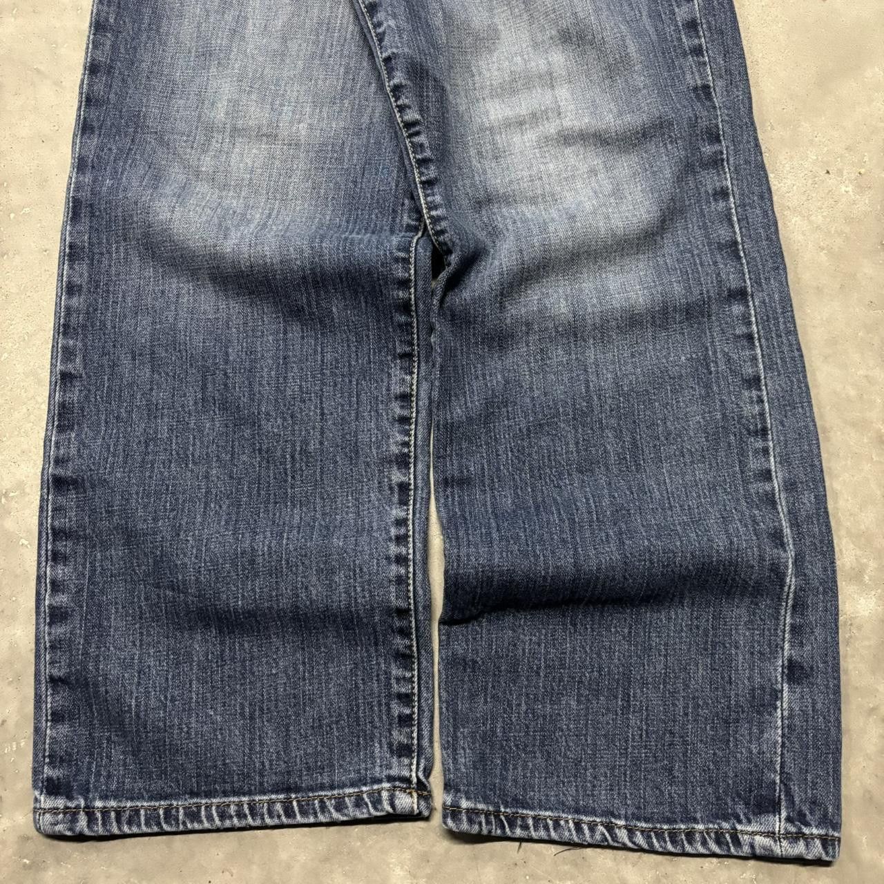 Japanese Brand × Vintage Crazy Vintage Y2K/2000s Grunge Dark Wash Essential Denim Jeans! Size US 32 / EU 48 - 6 Thumbnail