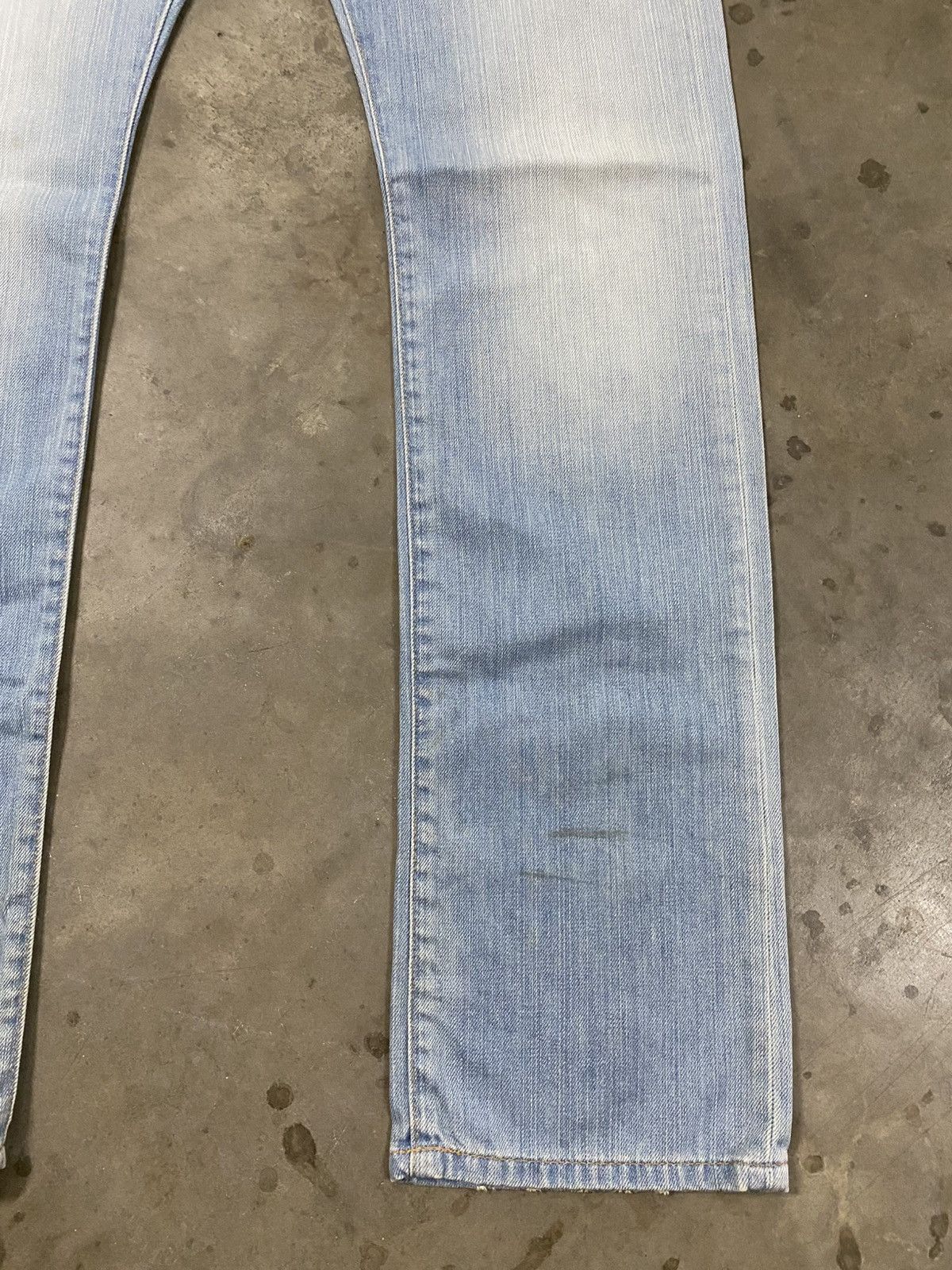 Tornado Mart Vintage Replay Slim Fit Distressed Denim Wash Blue @315 Size US 32 / EU 48 - 8 Thumbnail