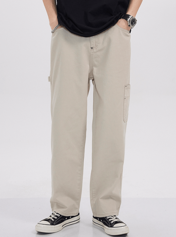 Japanese Brand Japanese retro loose straight-leg cargo pocket jeans Size US 32 / EU 48 - 1 Thumbnail