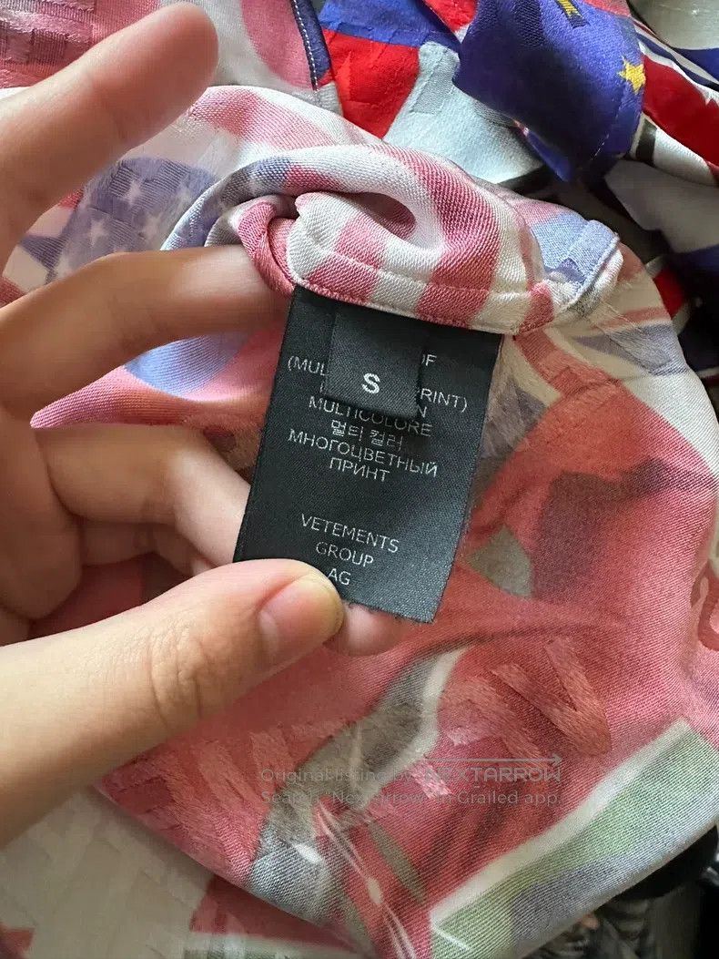 Vetements VETEMENTS Flag Imprint Bulletproof Shirt Size US S / EU 44-46 / 1 - 4 Thumbnail