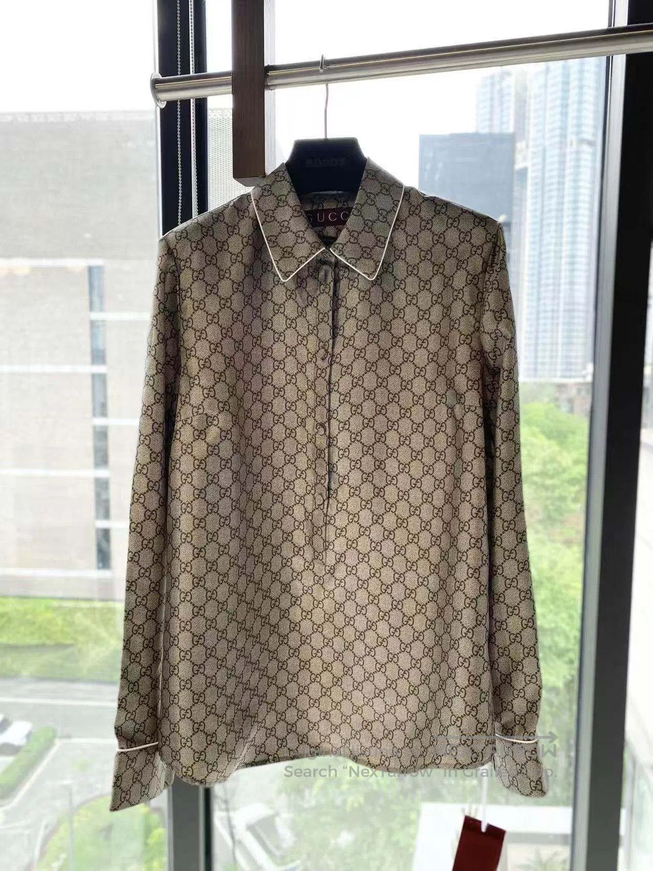 Gucci Guicci The old flower is full of printed shirts| Size S / US 4 / IT 40 - 2 Thumbnail