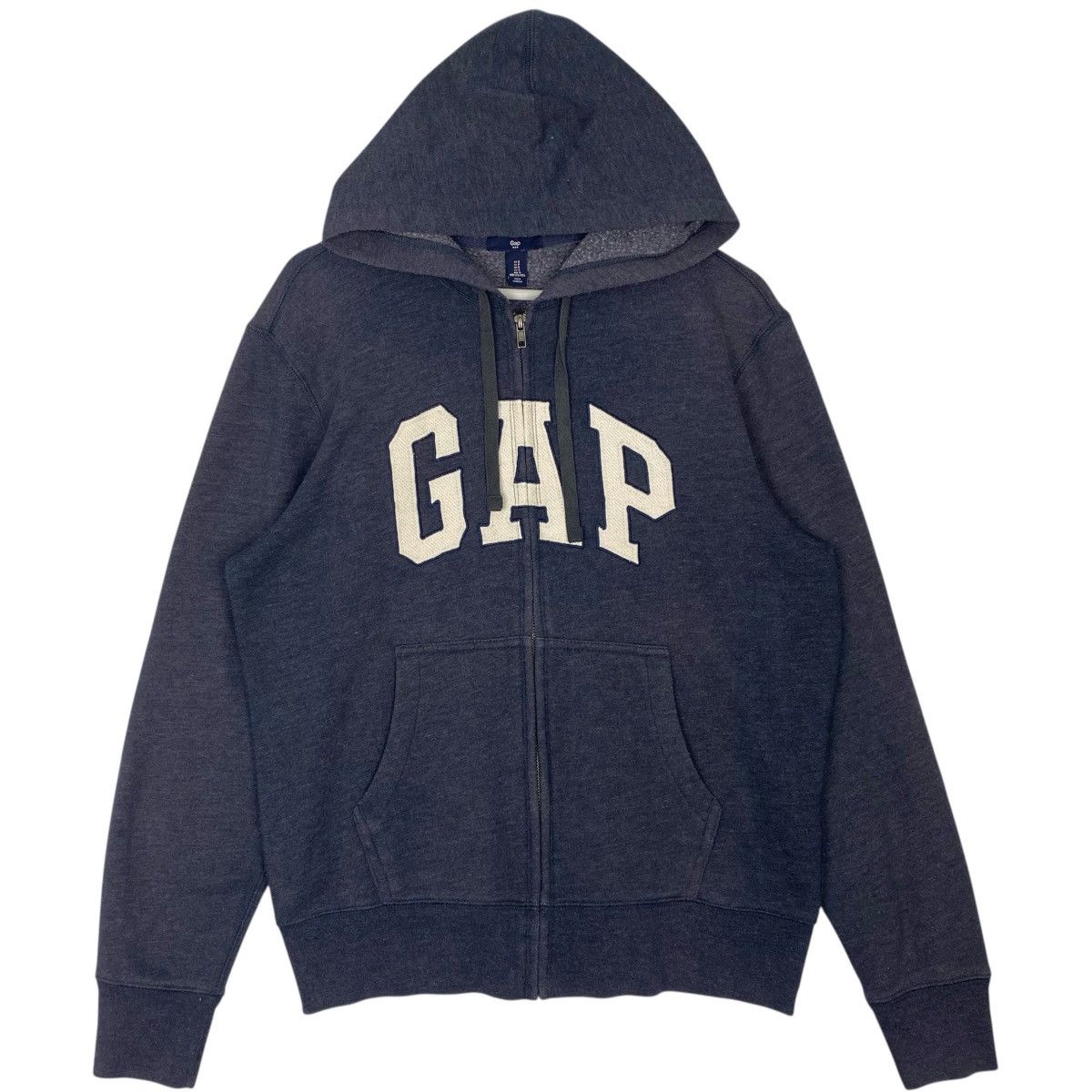 Vintage Vintage Gap Hoodie Big Logo Sweater Blue Pullover Size M Size US M / EU 48-50 / 2 - 1 Thumbnail