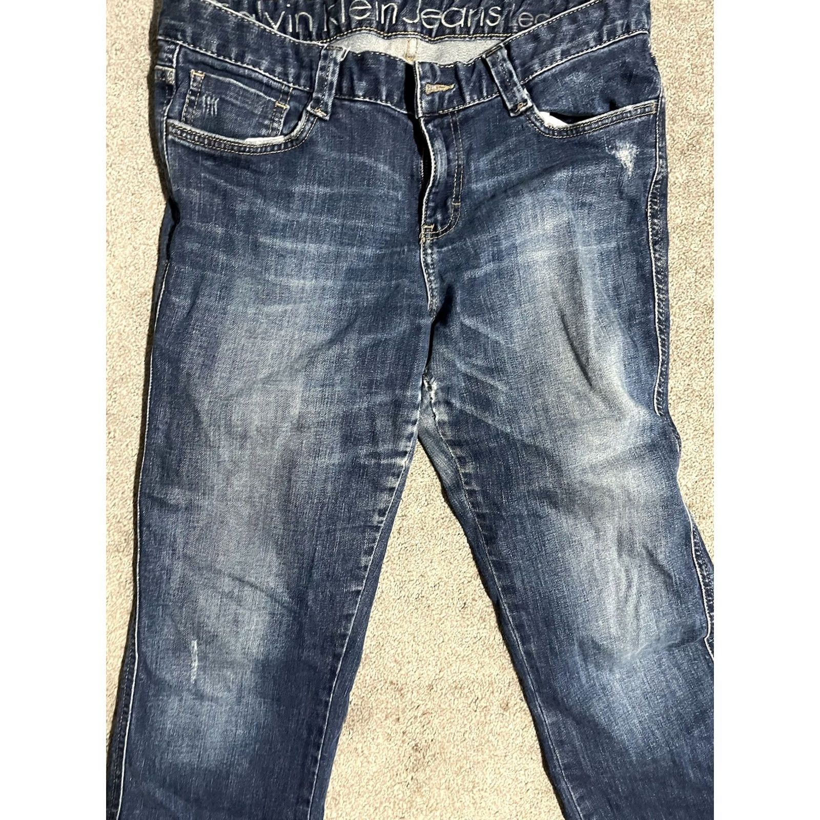 Calvin Klein Calvin Klein Womens Jeans Bootcut Trousers Size 8/29 Denim Blue Pocket Boot Size 30" / US 8 / IT 44 - 4 Thumbnail
