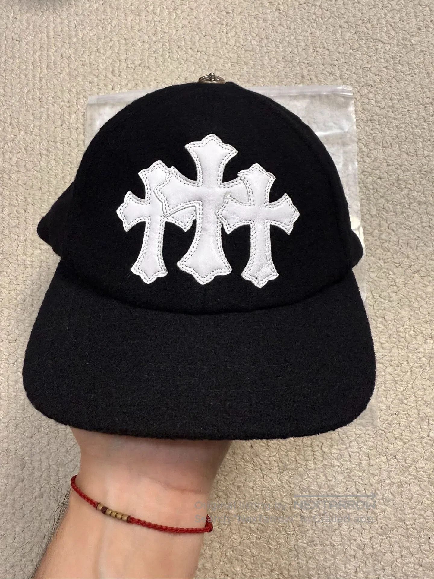 Chrome Hearts Chrome Hearts White Cross Cashmere Baseball Cap. Size ONE SIZE - 1 Thumbnail