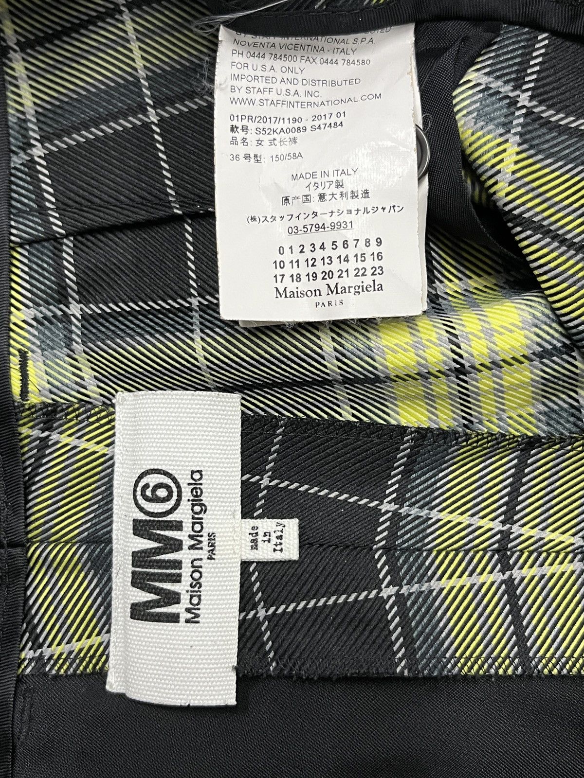 MM6 MM6 SS07 Tartan Side Tape Reconstructed Plaid Pants Size 26" / US 2 / IT 38 - 13 Thumbnail