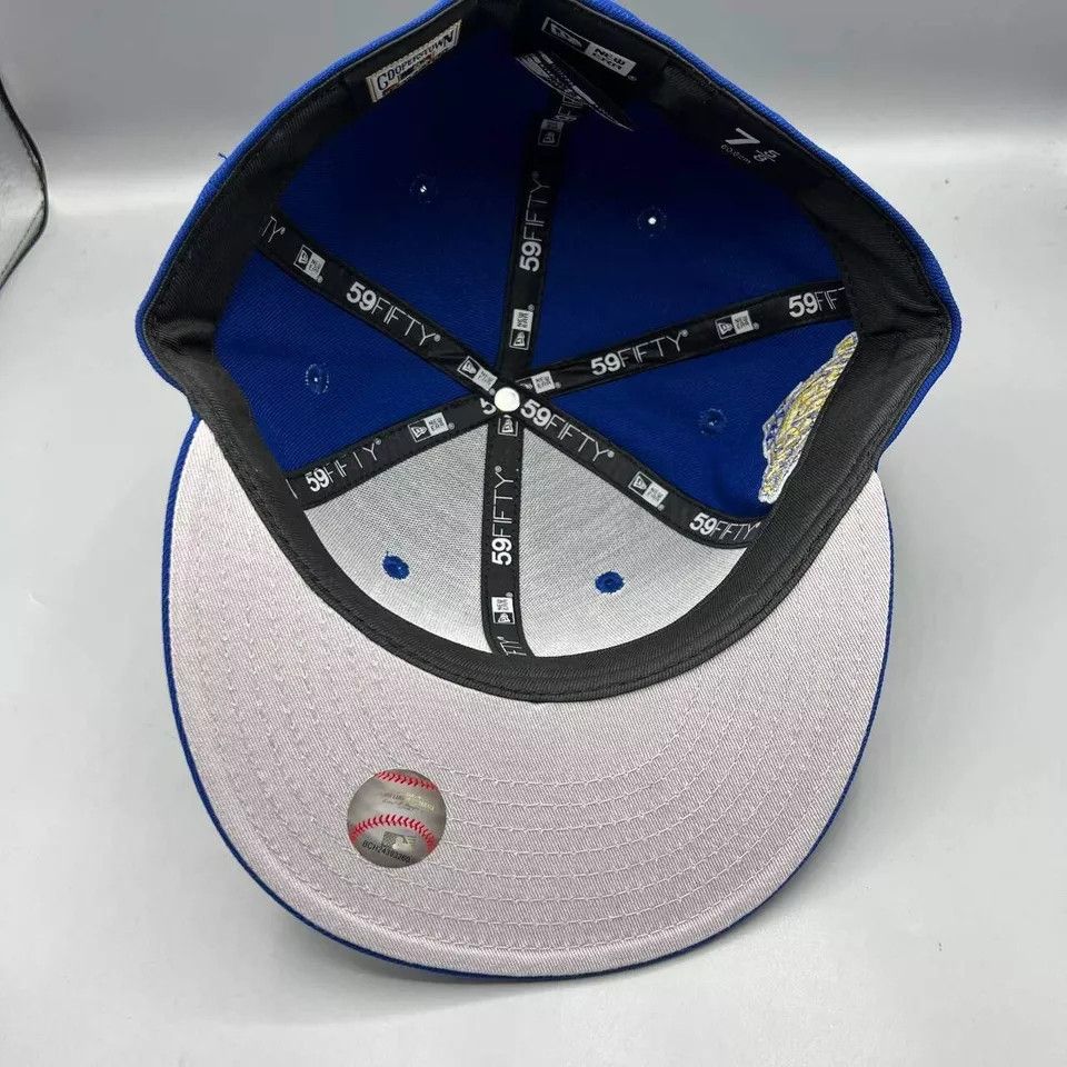 New Era New York Yankees Hat Men 7 5/8 59Fifty New Era MLB Fitted Size ONE SIZE - 4 Thumbnail