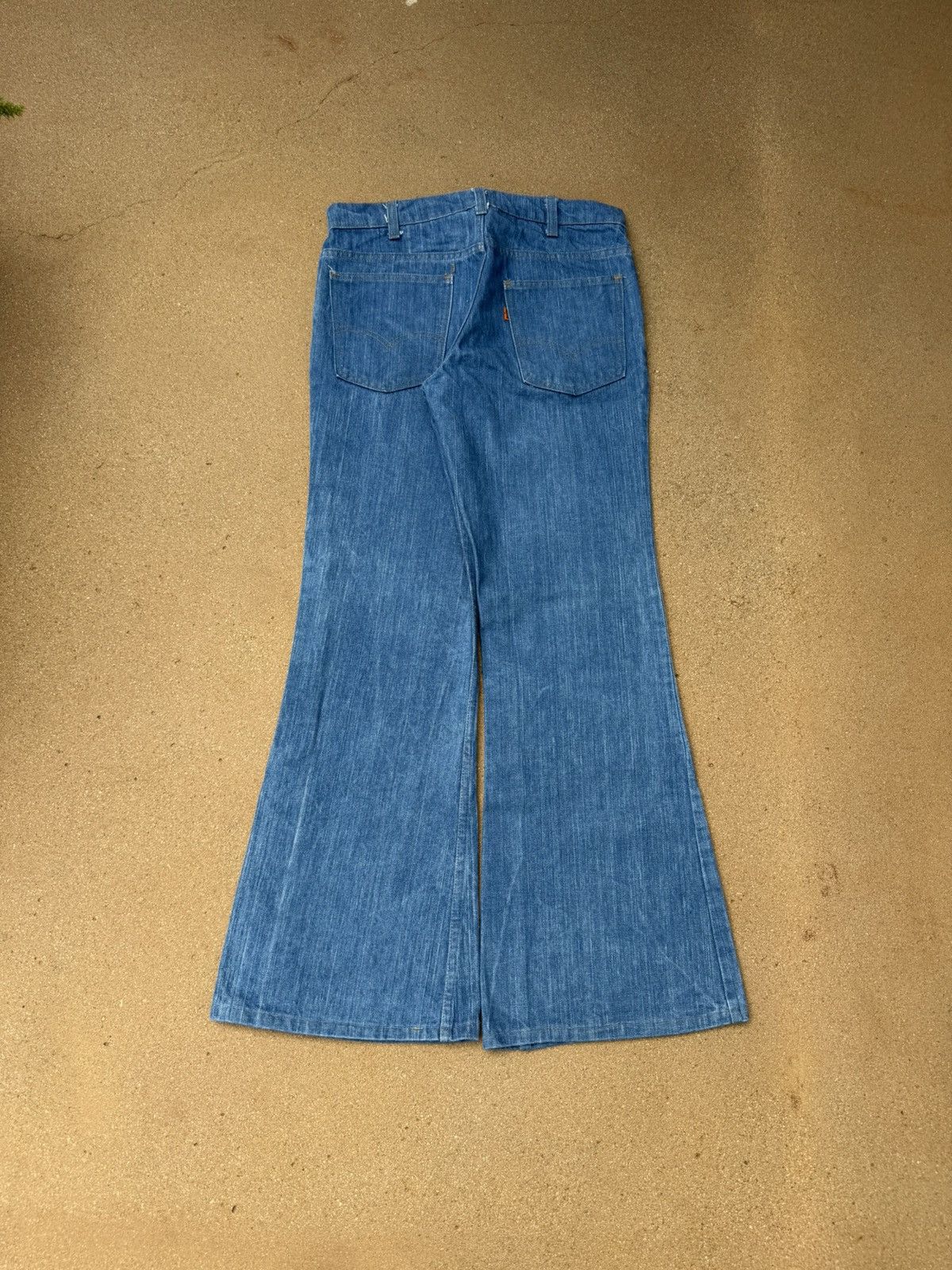 Levi's Vtg 70’s Levi’s 663 Orange Tab Bellbottom Flare Jeans 32x31 Size US 32 / EU 48 - 2 Thumbnail