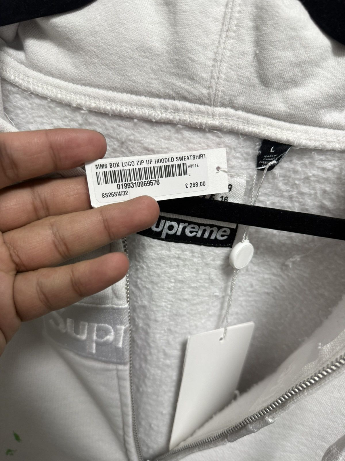 Supreme Supreme × MM6 Zip Up Box Logo Size US L / EU 52-54 / 3 - 3 Thumbnail