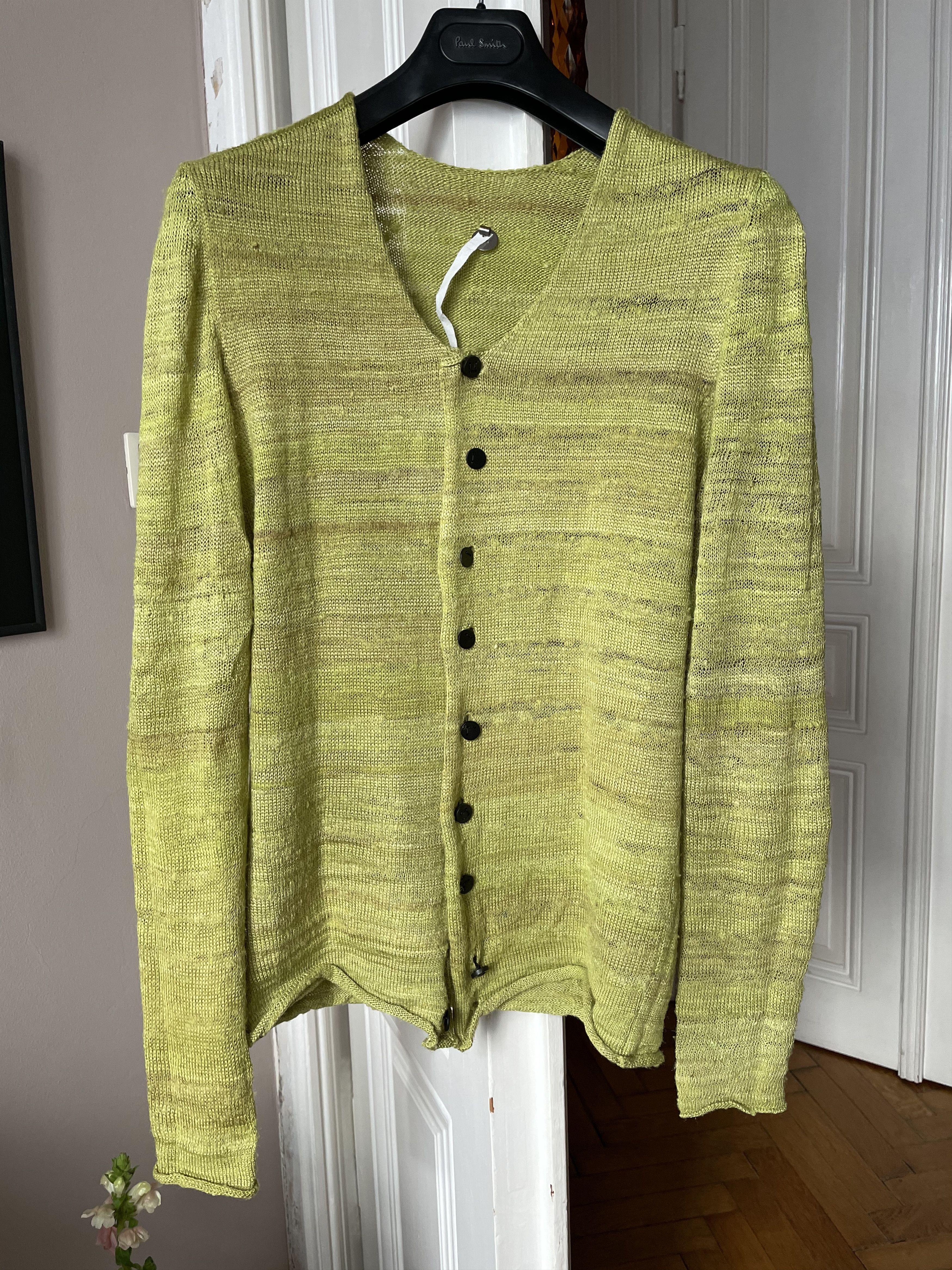 Label Under Construction LABEL UNDER CONSTRUCTION HANDSPUN SILK CARDIGAN SIZE-M Size US M / EU 48-50 / 2 - 7 Thumbnail