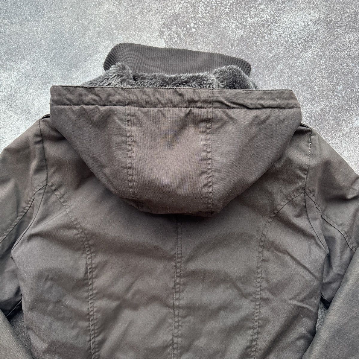 Hysteric Glamour Japan Style Vintage Faux Fur Lined Y2K Utility Bomber Jacket Size M / US 6-8 / IT 42-44 - 12 Thumbnail