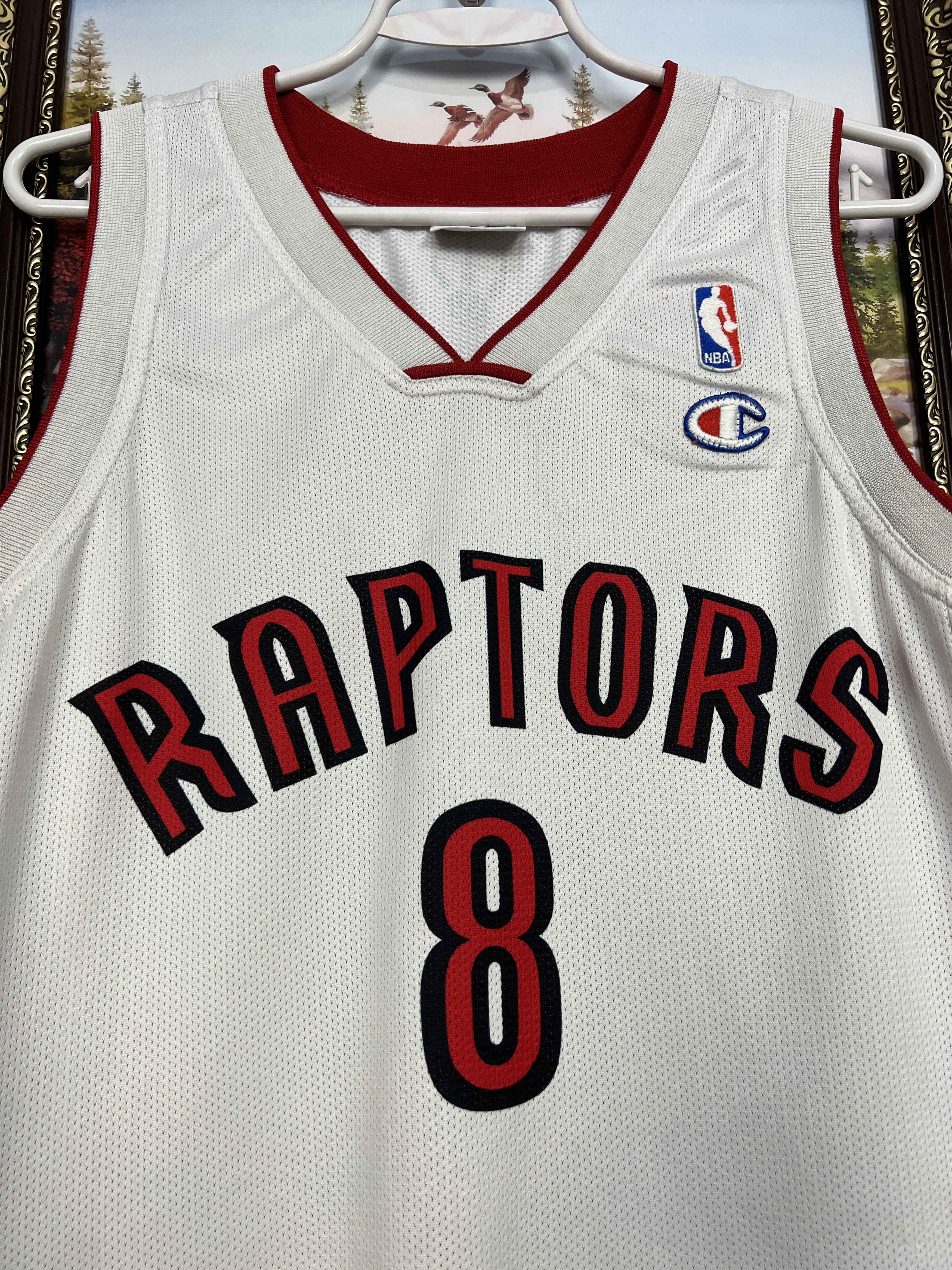 Vintage 90's Champion Toronto Raptors Calderon NBA Jersey