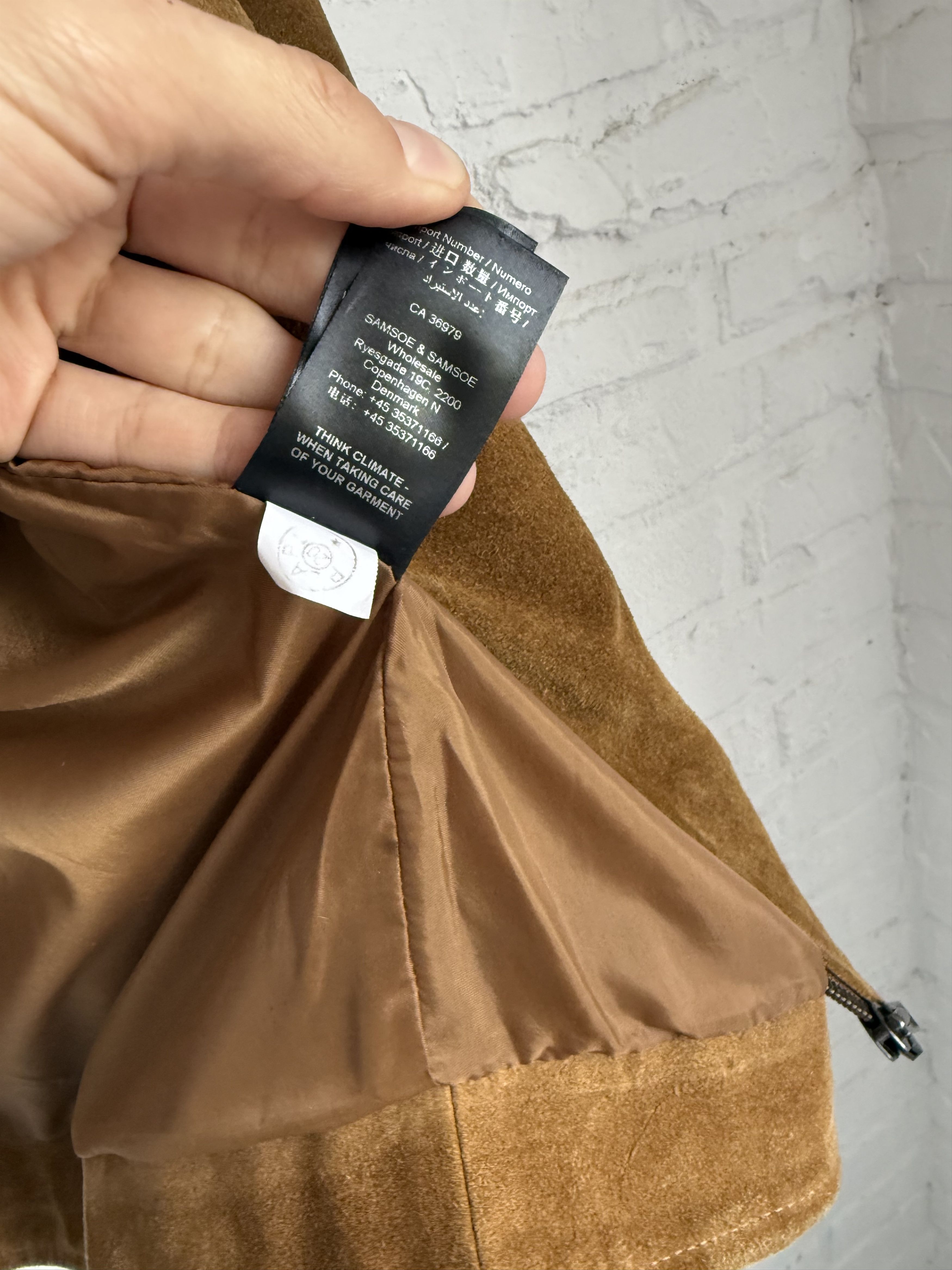 AW16 Samsoe & Samsoe Kos suede leather jacket