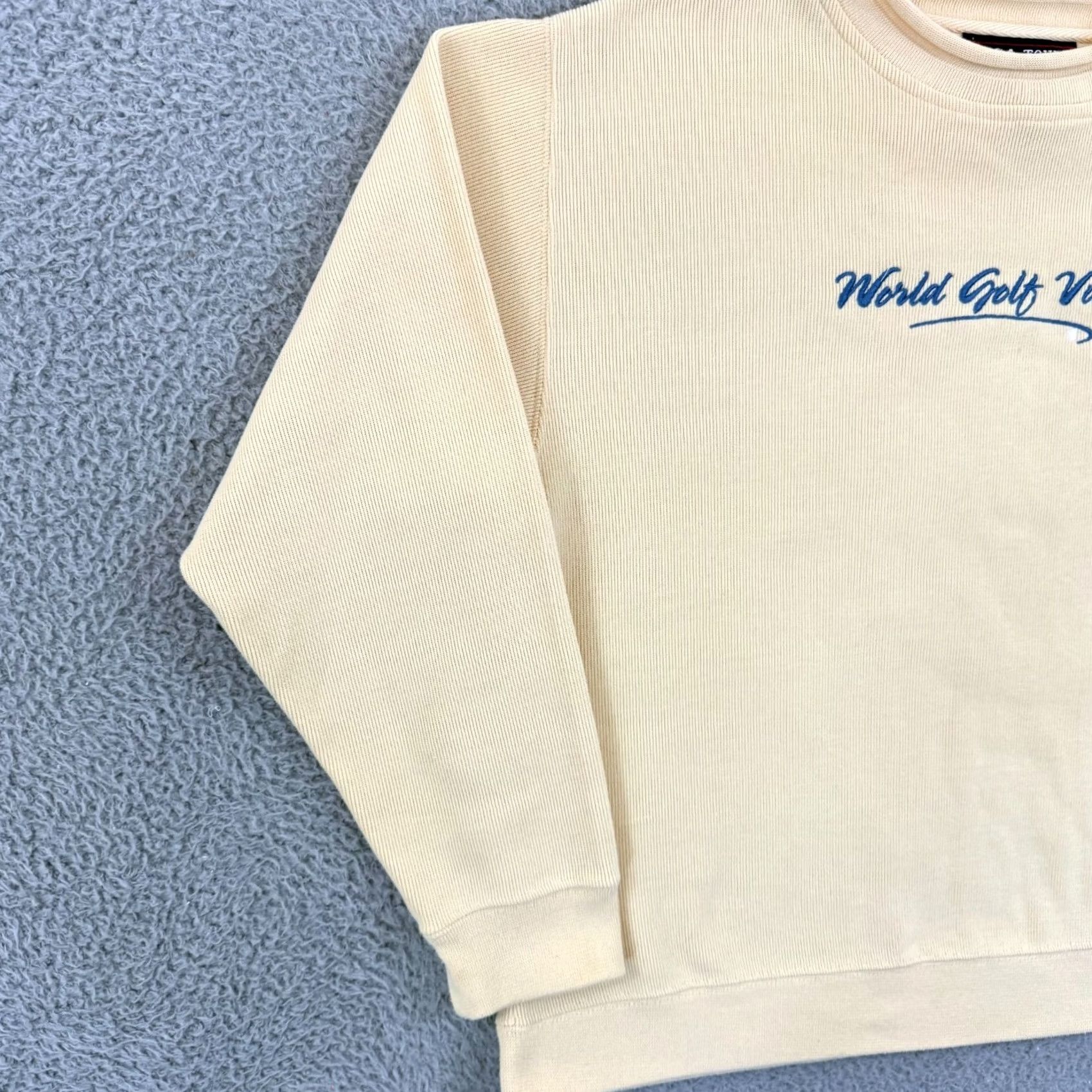 PGA Tour VINTAGE PGA TOUR Sweater Women M Yellow Pullover Golf Village Long Sleeve Casual Size M / US 6-8 / IT 42-44 - 4 Thumbnail