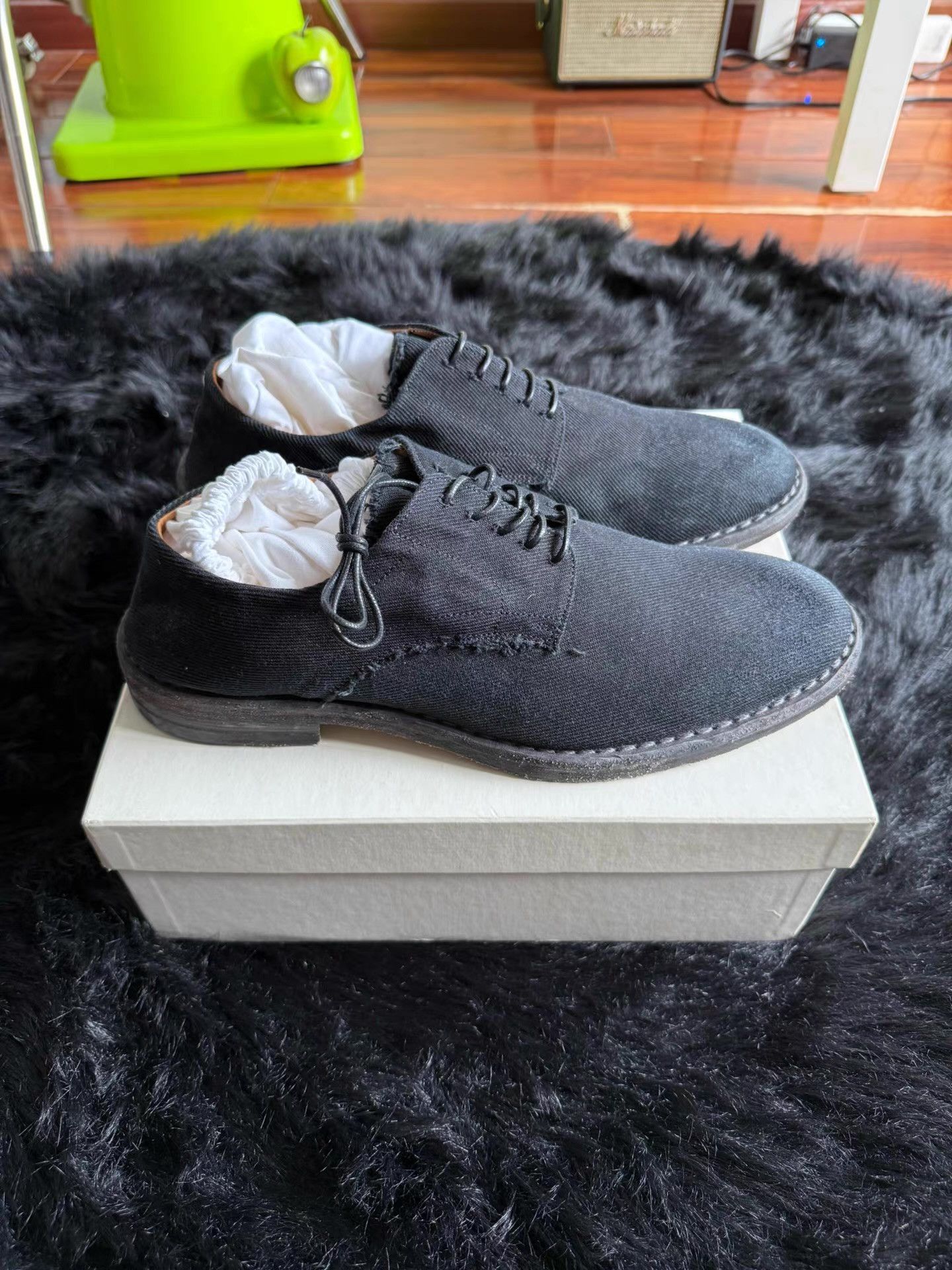 Maison Margiela Maison Margiela Canvas Leather Shoes Q17 Size US 9.5 / EU 42-43 - 3 Thumbnail