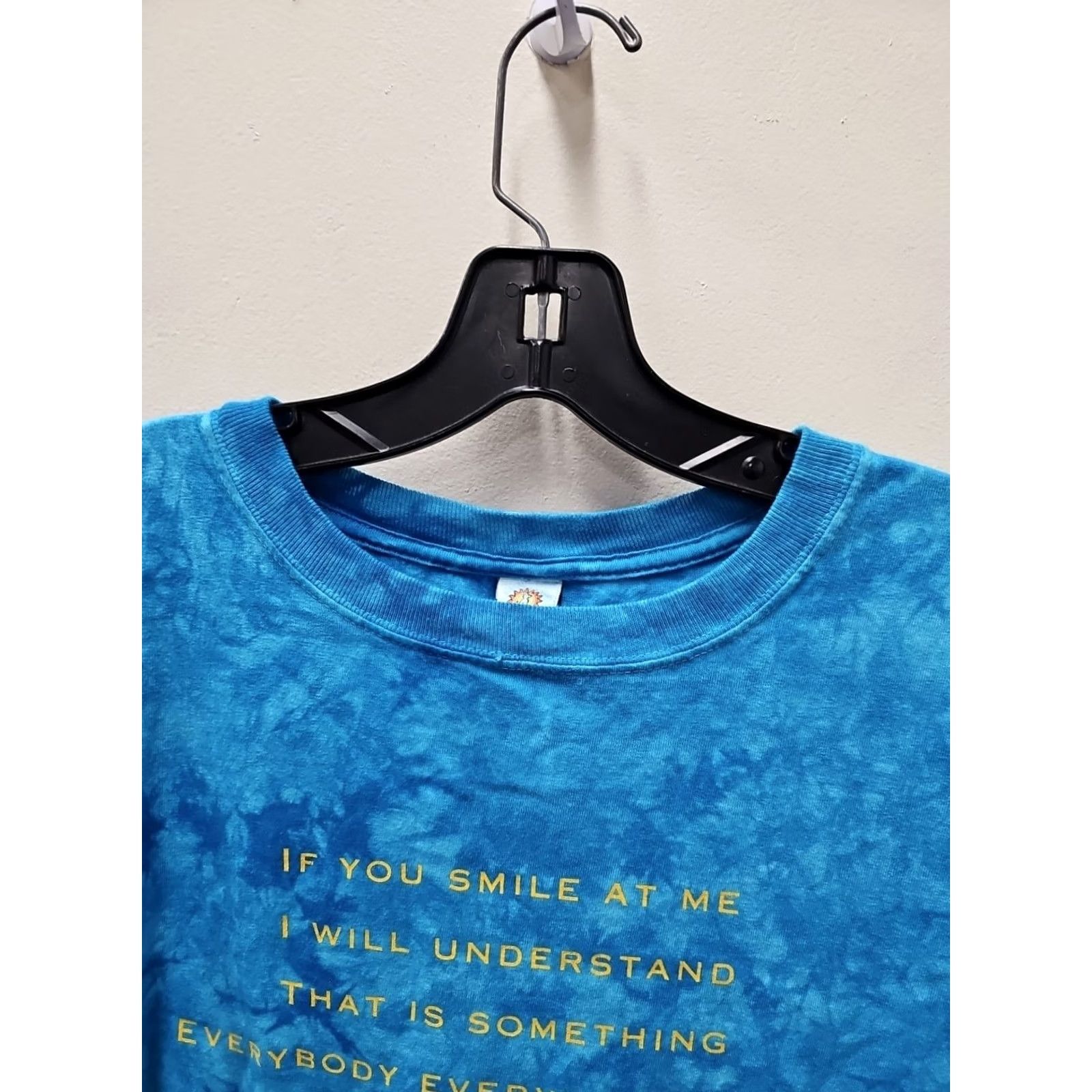 Vintage VINTAGE Crosby Stills & Nash Wooden Ships BLUE TIE DYE T-SHIRT XL Mens Crew Neck Short Sleeve Graphic Print 2000s Concert Band Size US XL / EU 56 / 4 - 2 Thumbnail