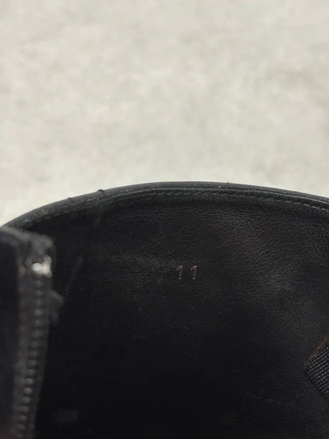 Emporio Armani 2000s Emporio Armani Studded Black Leather Boots Size US 12 / EU 45 - 9 Thumbnail