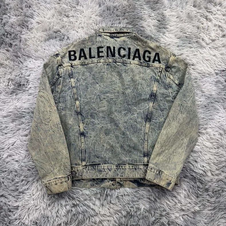 Balenciaga Balenciaga Marble denim jacket Size XXS / US 00 / IT 34 - 4 Thumbnail