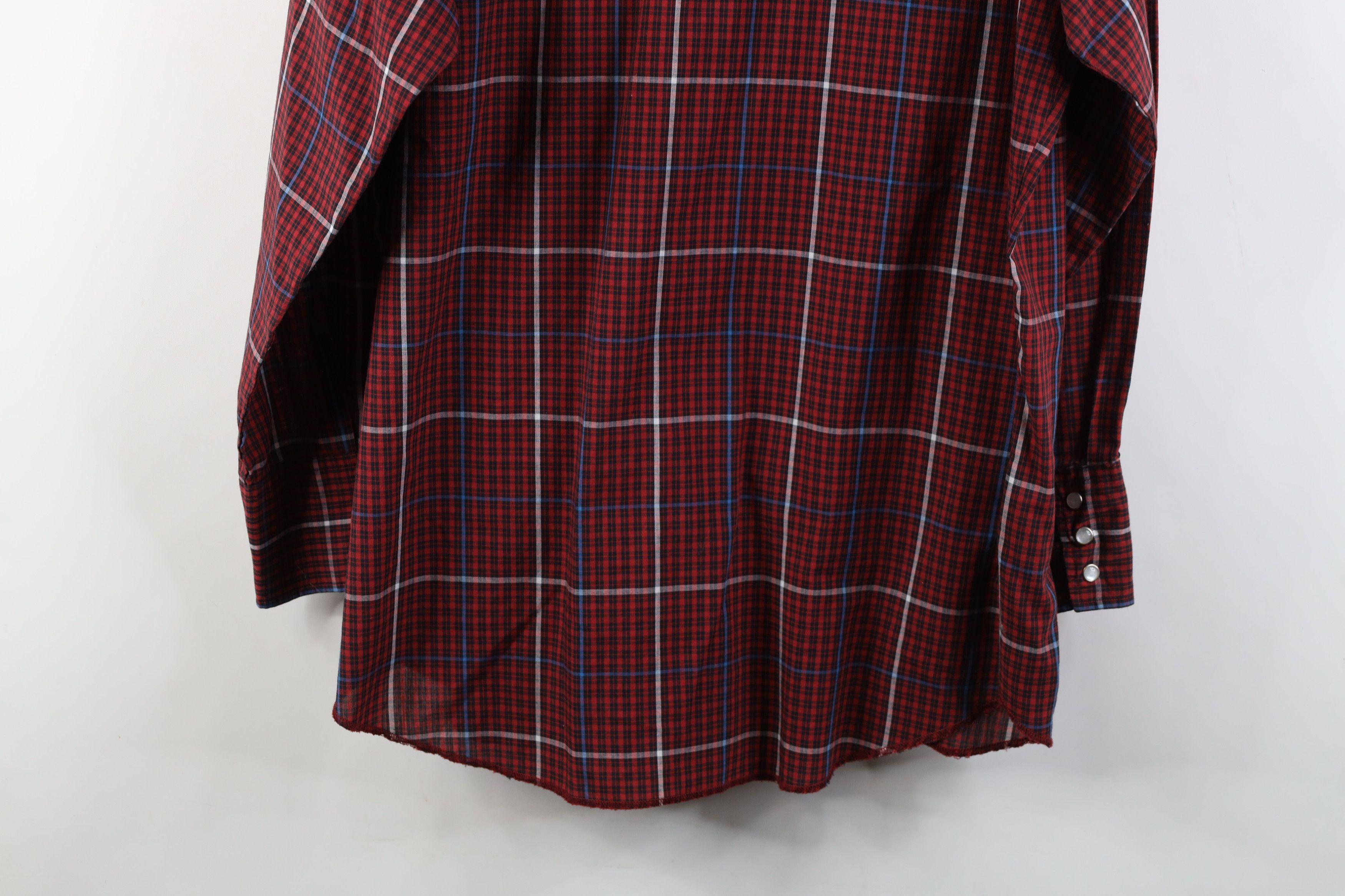 Vintage Vintage 80s 90s Rockabilly Cowboy Snap Button Shirt Plaid Size US L / EU 52-54 / 3 - 11 Thumbnail