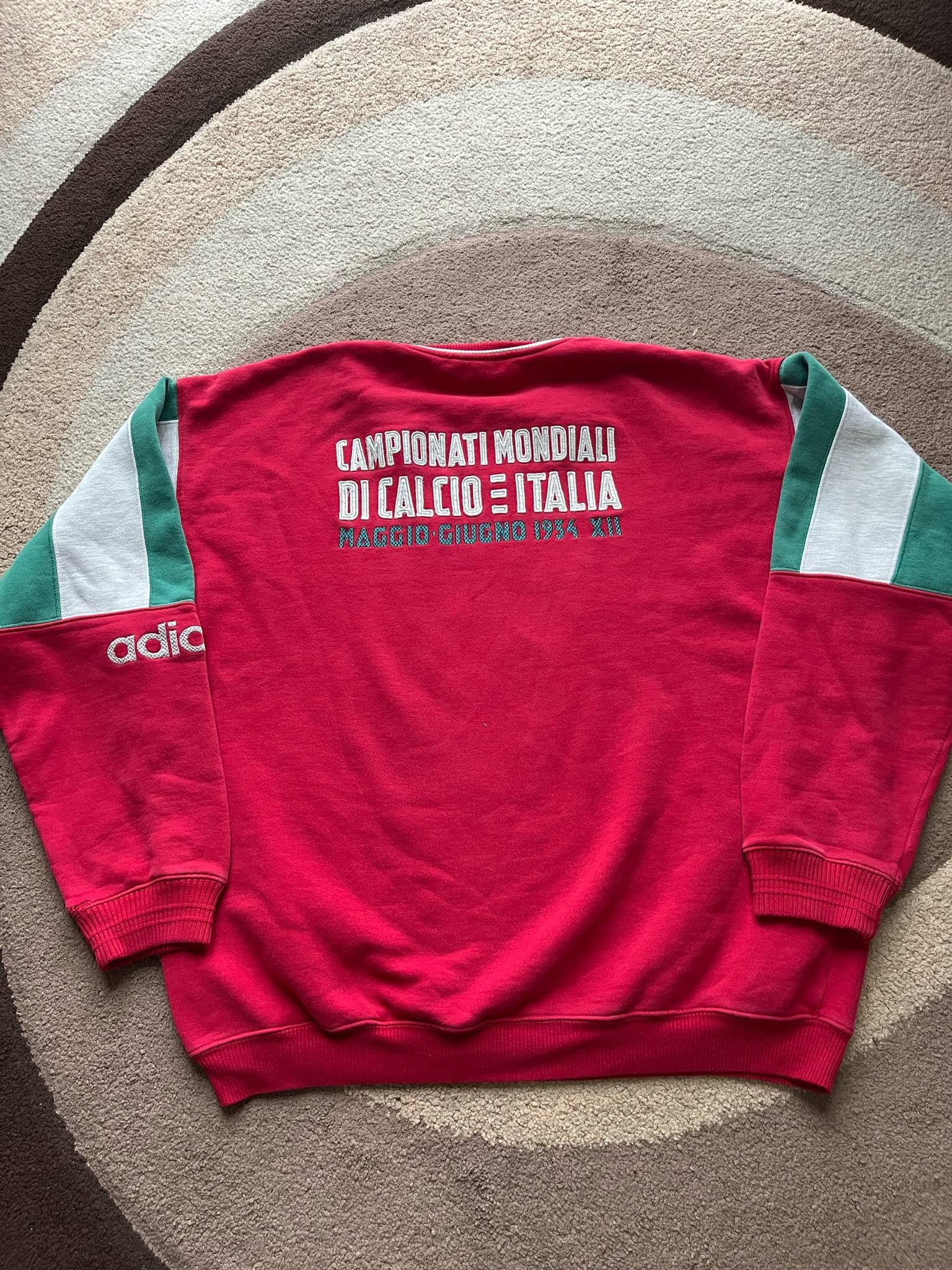 Adidas × Vintage 80's Adidas Vintage Campionato Mondiale Di Calcio Sweatshirt Size US M / EU 48-50 / 2 - 2 Thumbnail