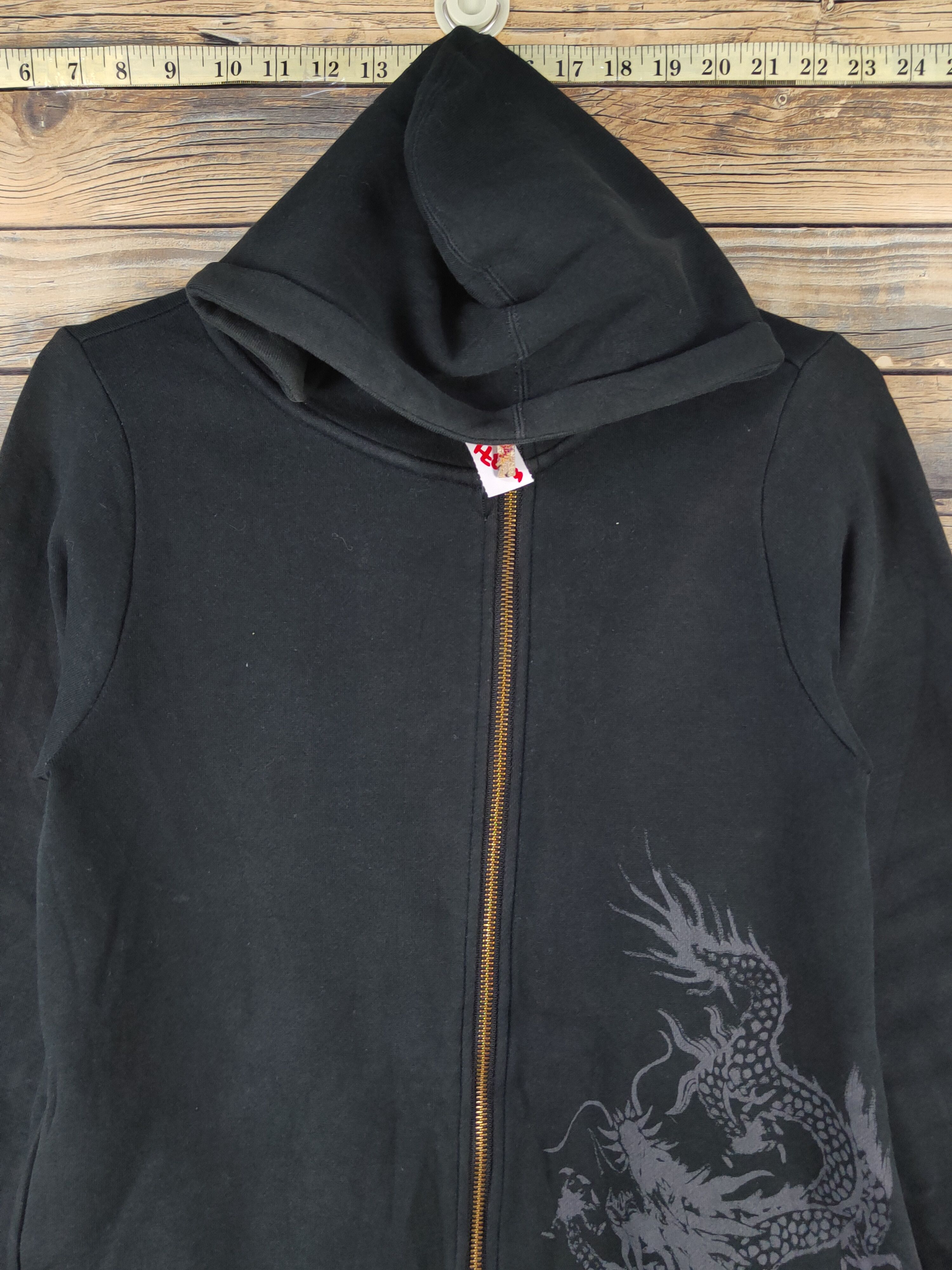 Japanese Brand Umi Black Dragon japan Hoodie Sweaters #W1371 Size US S / EU 44-46 / 1 - 2 Thumbnail