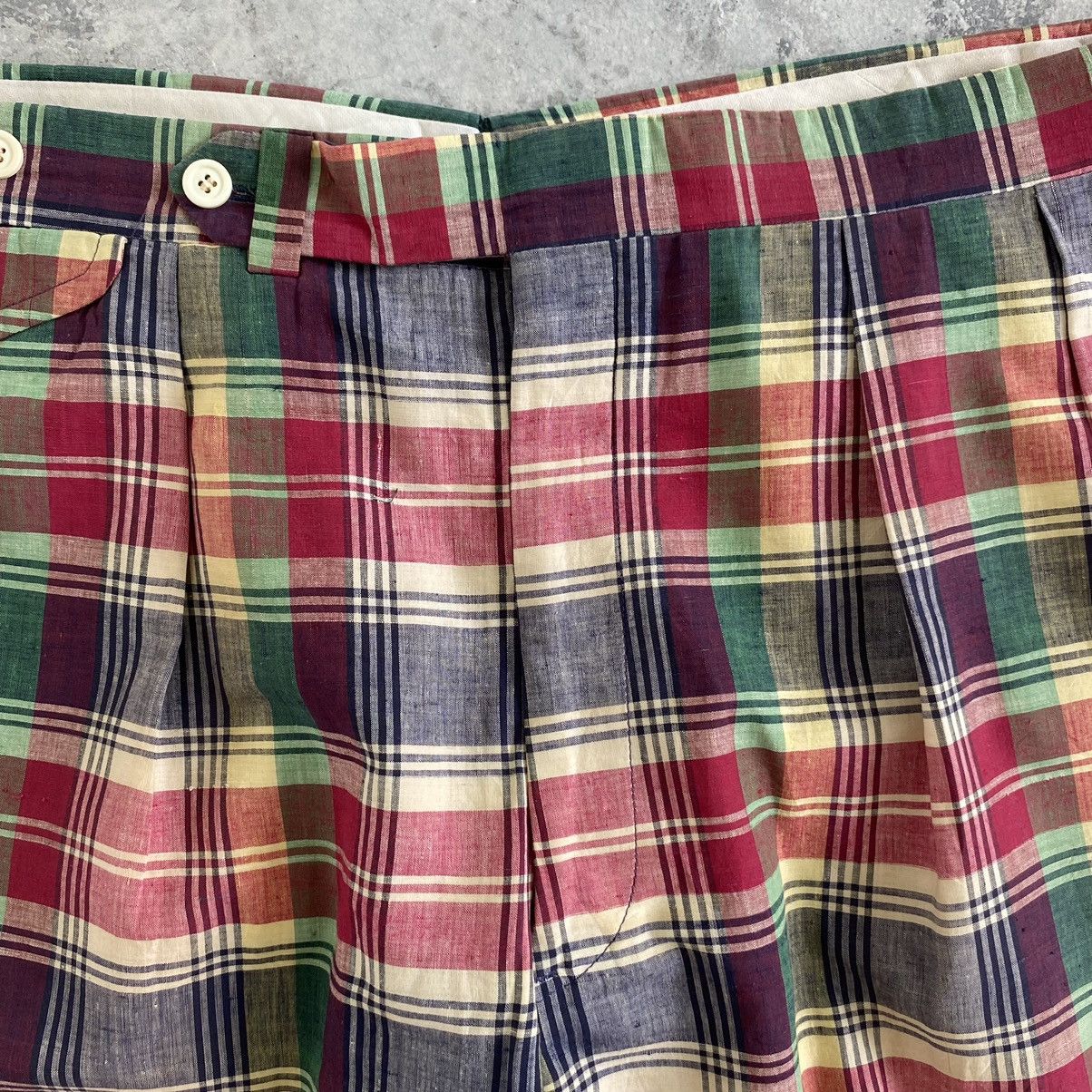Polo Ralph Lauren Vintage 70’s Polo Ralph Lauren Madras Checks Baggy Trousers Size US 36 / EU 52 - 9 Thumbnail
