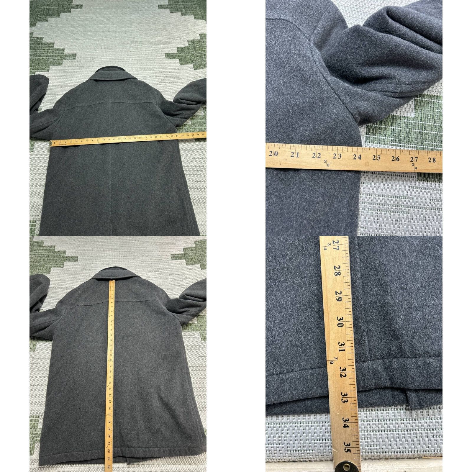 Hugo Boss VINTAGE Hugo Boss Overcoat Mens 44 Black Virgin Wool Heavy Size US S / EU 44-46 / 1 - 8 Thumbnail