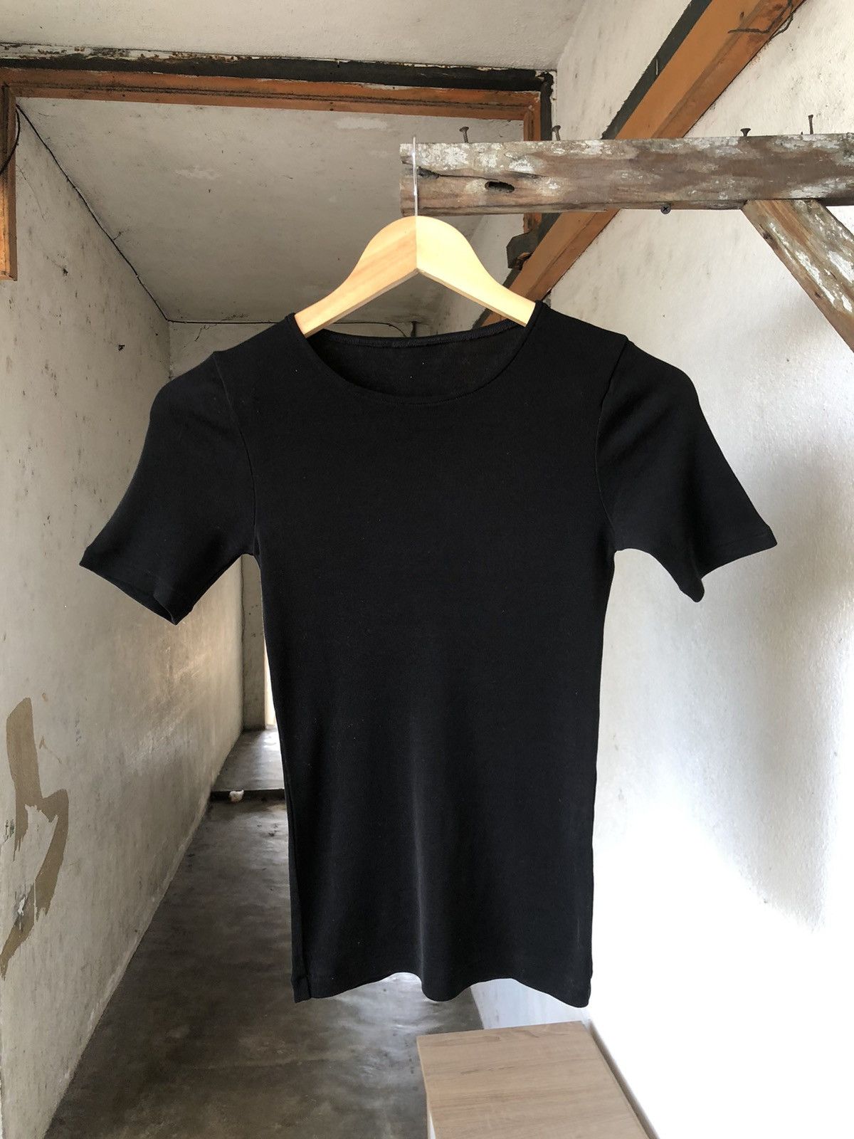 Yohji Yamamoto Y's Yohji Yamamoto Stretchable Black Crop Top Size S / US 4 / IT 40 - 1 Thumbnail