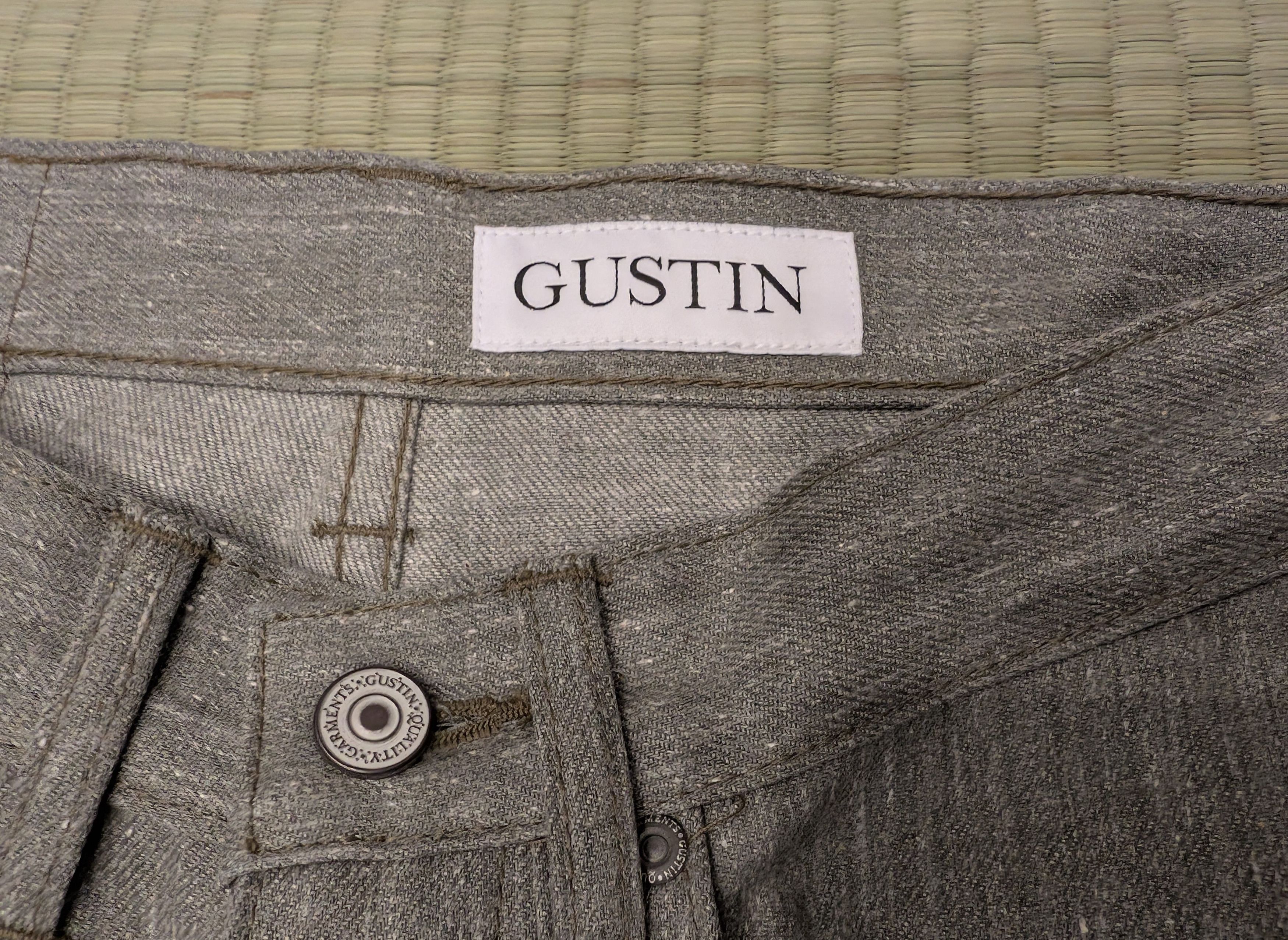 Gustin LNWOT Gustin #520 Heather Green Grey Selvedge Denim Jeans Size US 29 - 6 Thumbnail