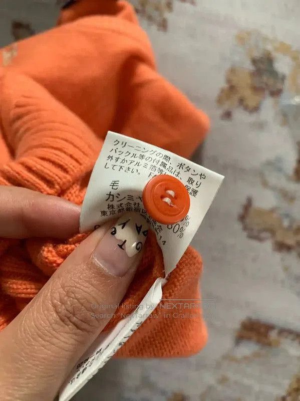 Burberry Burberry Orange Wool Blend Short Sleeve Top. Size M / US 6-8 / IT 42-44 - 6 Thumbnail