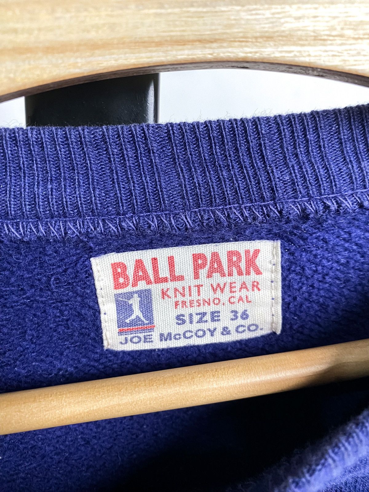 Buzz Rickson's Joe McCoy’s Sweatshirt 80s 70s Ballpark Size US XS / EU 42 / 0 - 3 Thumbnail