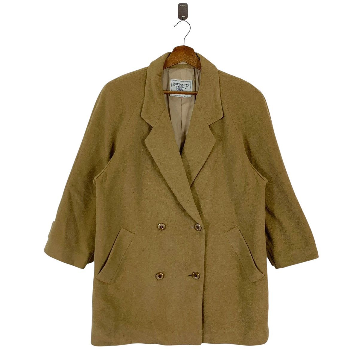 Burberry VINTAGE BURBERRYS OF LONDON DOUBLE BREASTED WOOL COAT Size US M / EU 48-50 / 2 - 1 Thumbnail