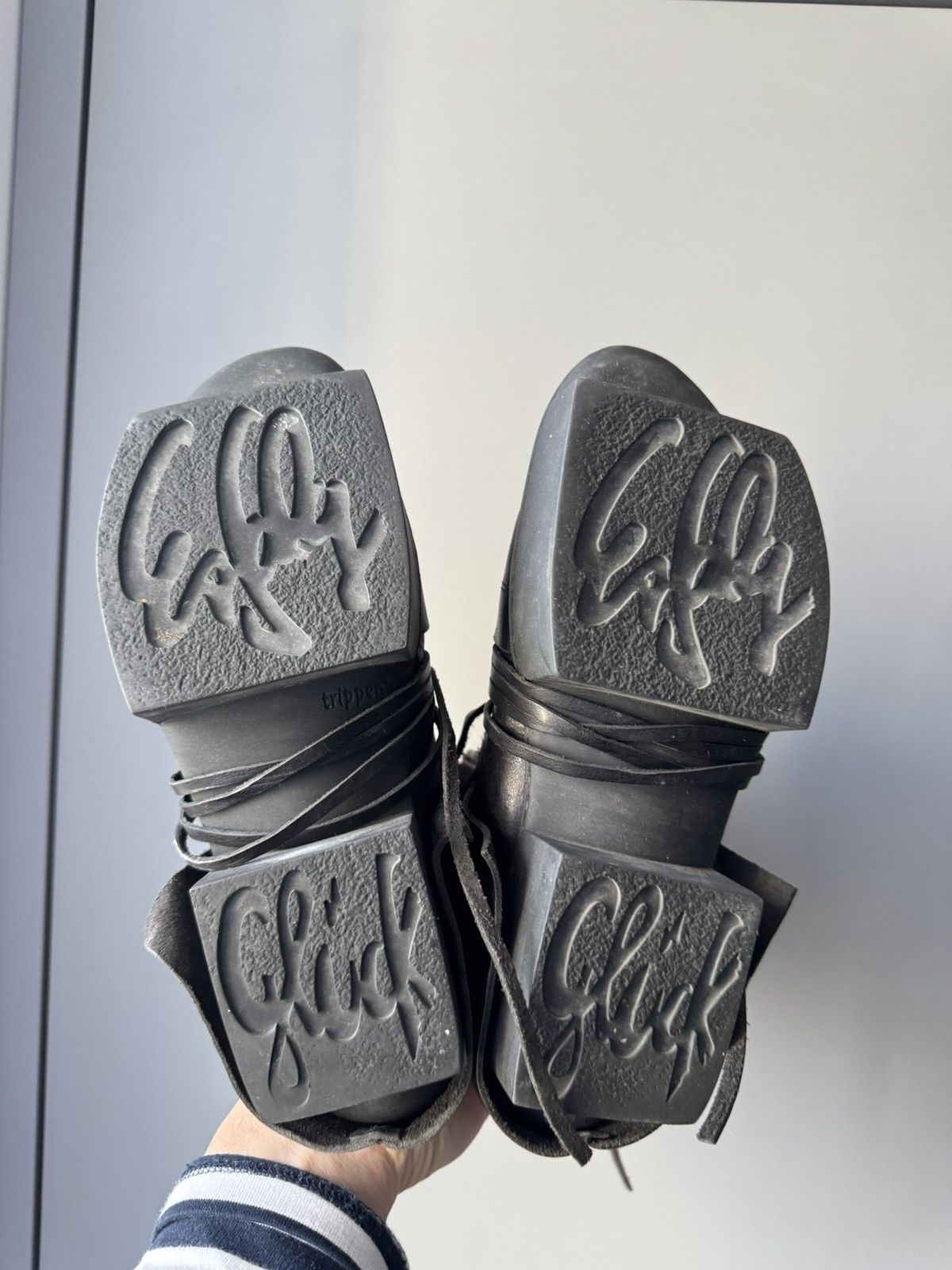 Trippen Trippen Shield F Leather Wrap Straps Boxing Biker Boots Size US 8 / IT 38 - 8 Thumbnail