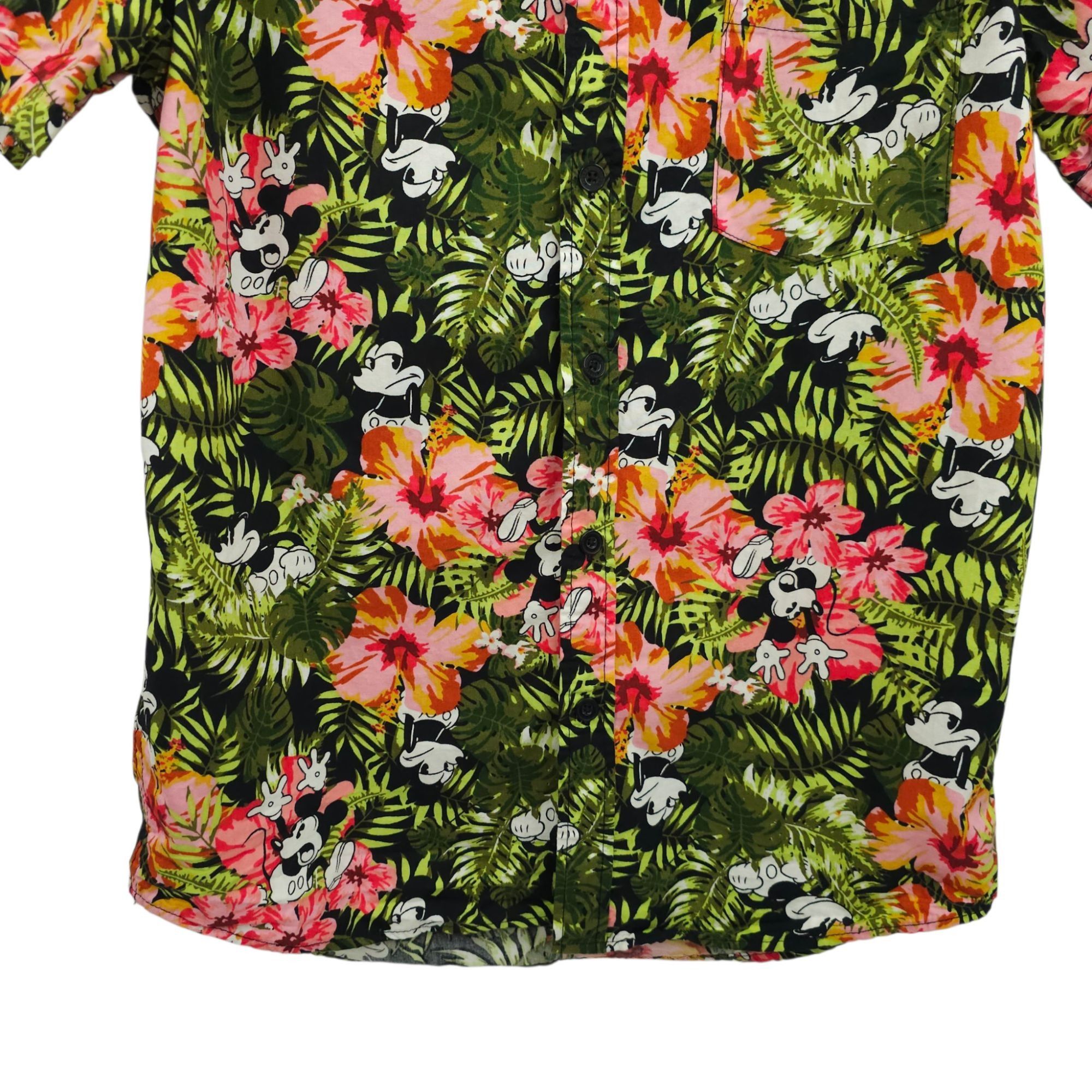 Disney Disney Mickey Mouse Button Down Shirt Small Tropical Floral Size US S / EU 44-46 / 1 - 12 Thumbnail