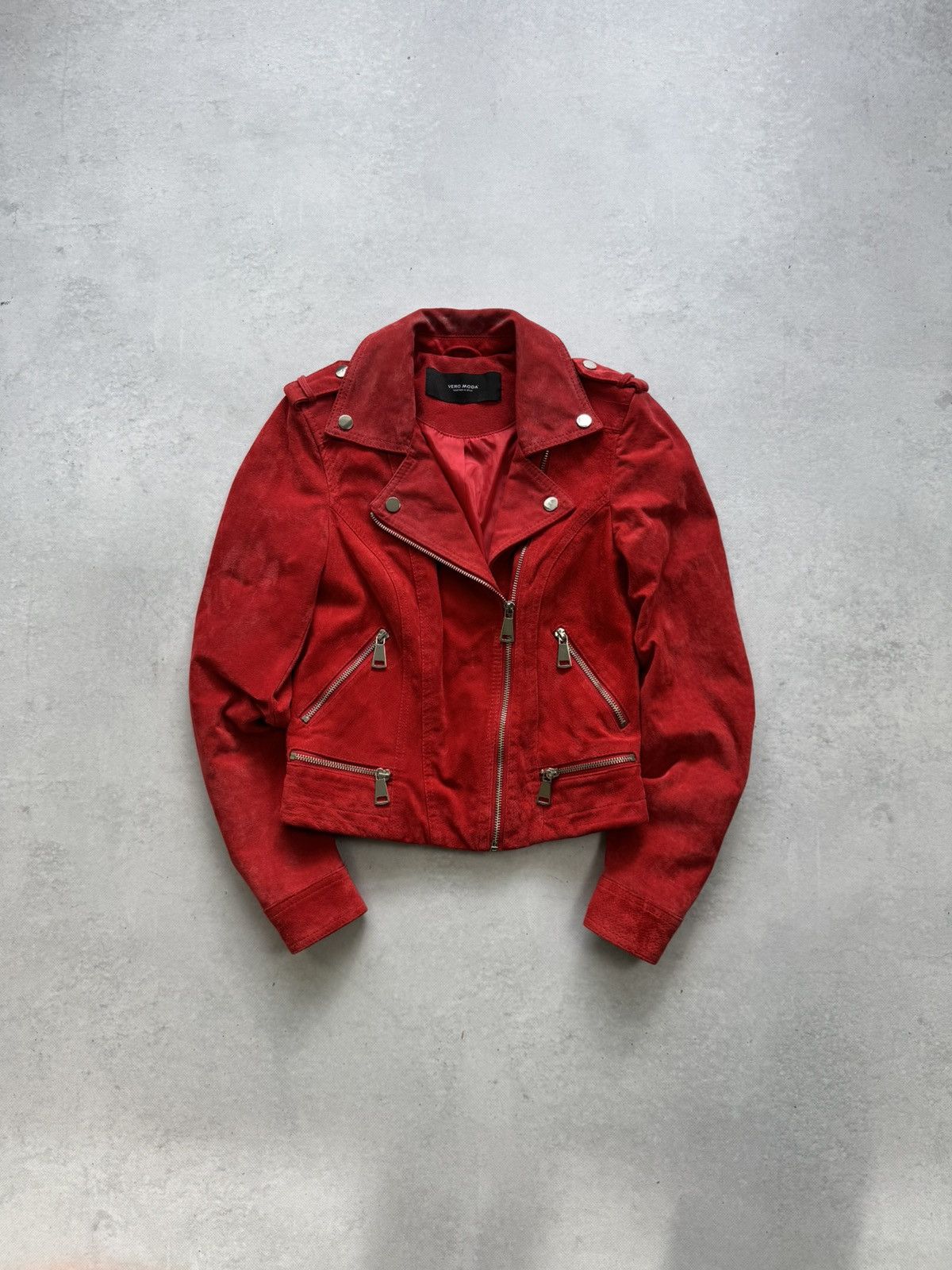 Vintage Vintage Y2k Archive Avant Garde Leather Cropped Jacket Size S / US 4 / IT 40 - 1 Thumbnail