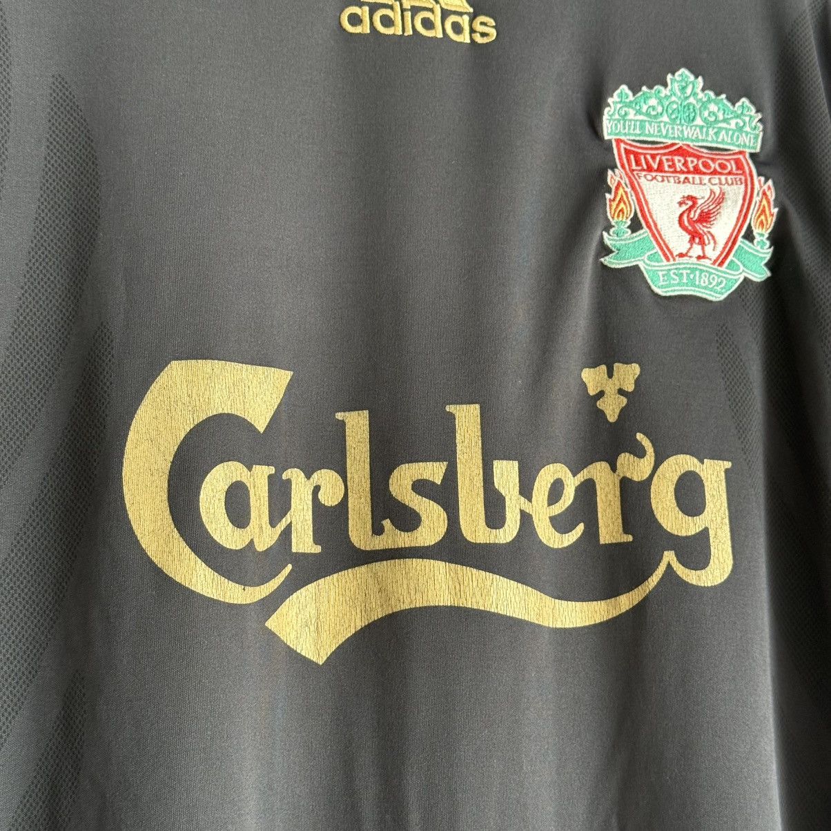 Vintage Liverpool 2009/2010 Adidas Away Football Shirt Soccer Jersey Size US M / EU 48-50 / 2 - 4 Thumbnail