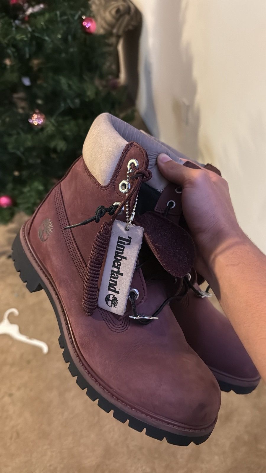 Timberland Burgundy Timberland boots Size US 10.5 / EU 43-44 - 1 Preview