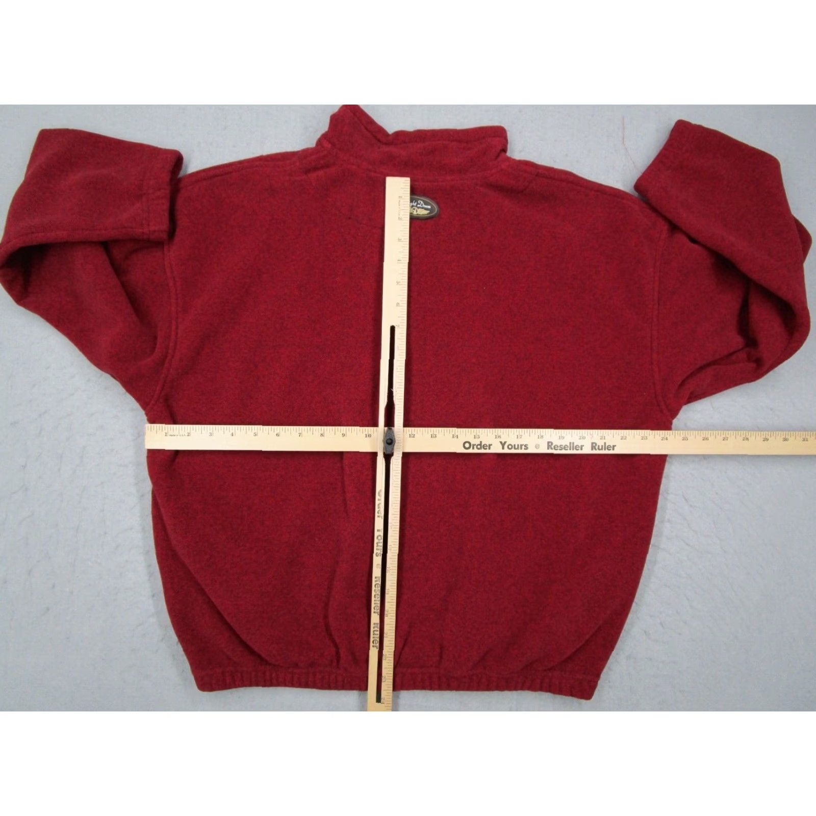 Vintage Straight Down Sweater Mens Medium Red Snap Front Fleece Palos Verdes Golf USA Size US M / EU 48-50 / 2 - 6 Thumbnail
