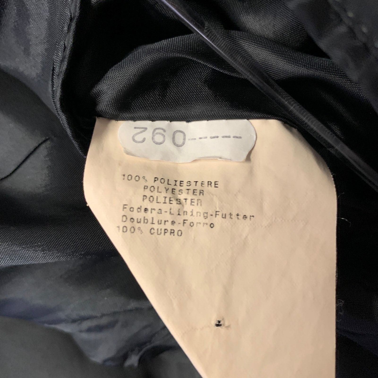 Emporio Armani EMPORIO ARMANI 40 Black Polyester Notch Lapel Sport Coat Size 40R - 7 Thumbnail