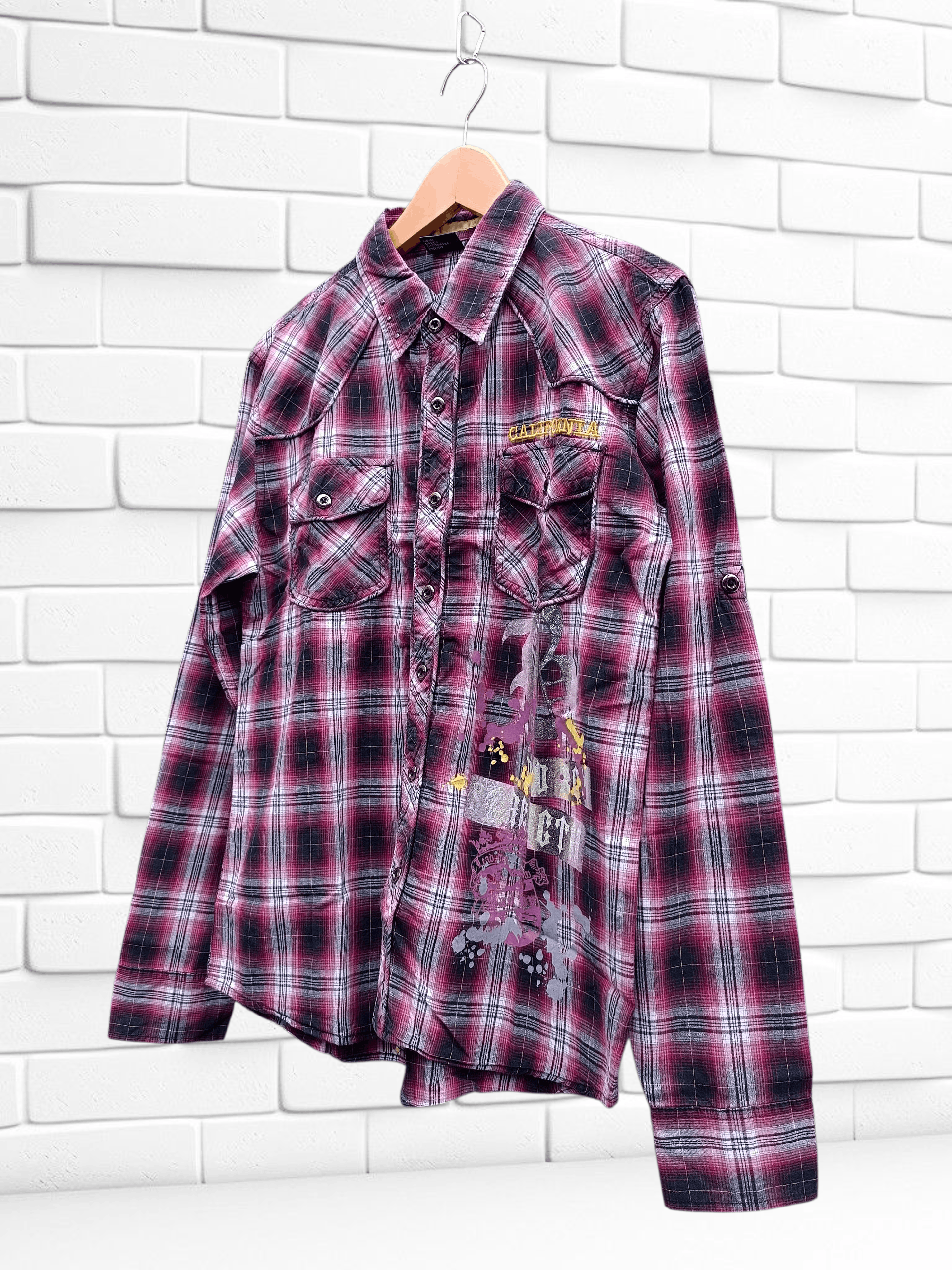 Vintage Vintage Bad Boy Western Shirt Y2K Grunge If Six Style Size US M / EU 48-50 / 2 - 2 Thumbnail