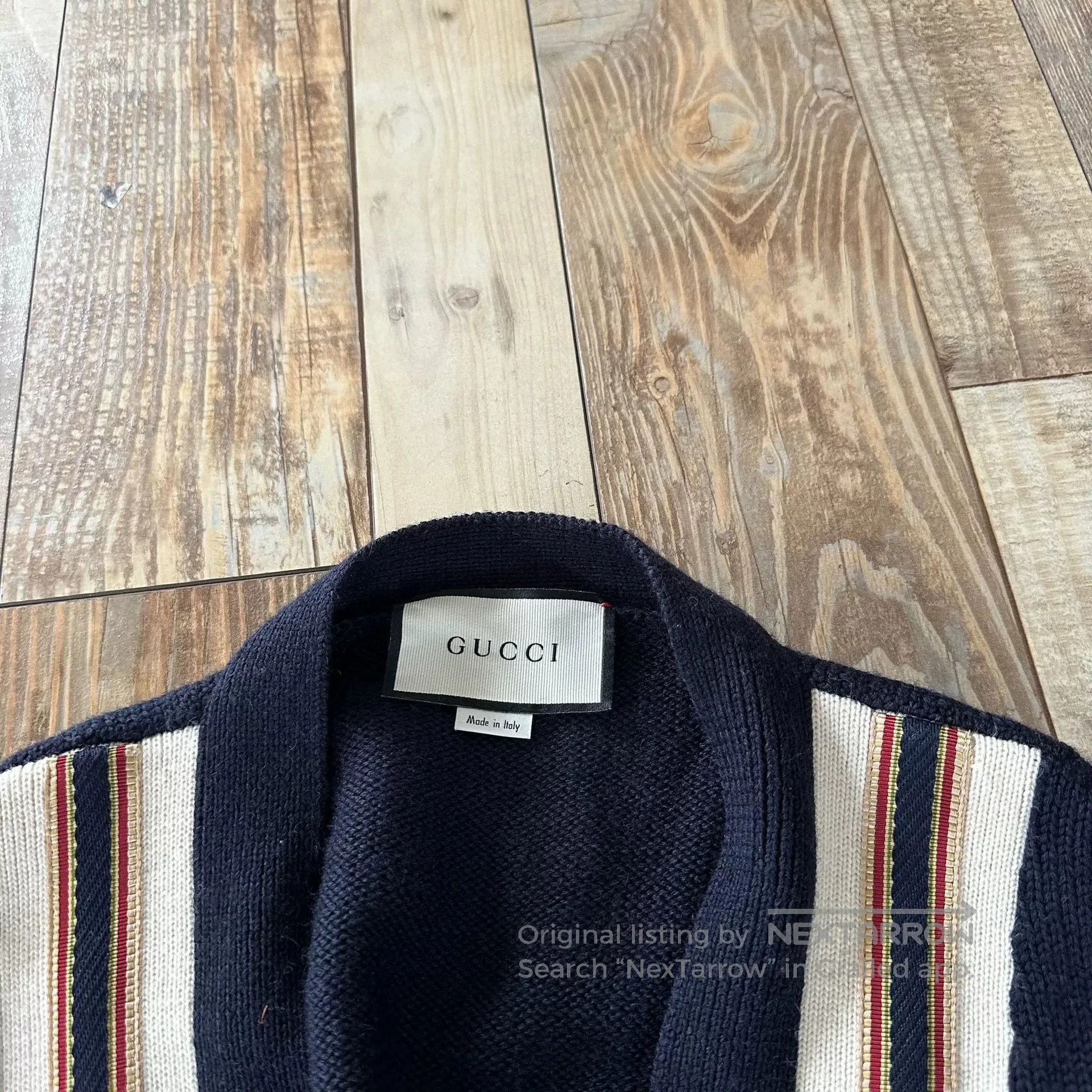 Gucci Gucci Anchor Badge Embroidered Cardigan. Size US M / EU 48-50 / 2 - 3 Thumbnail