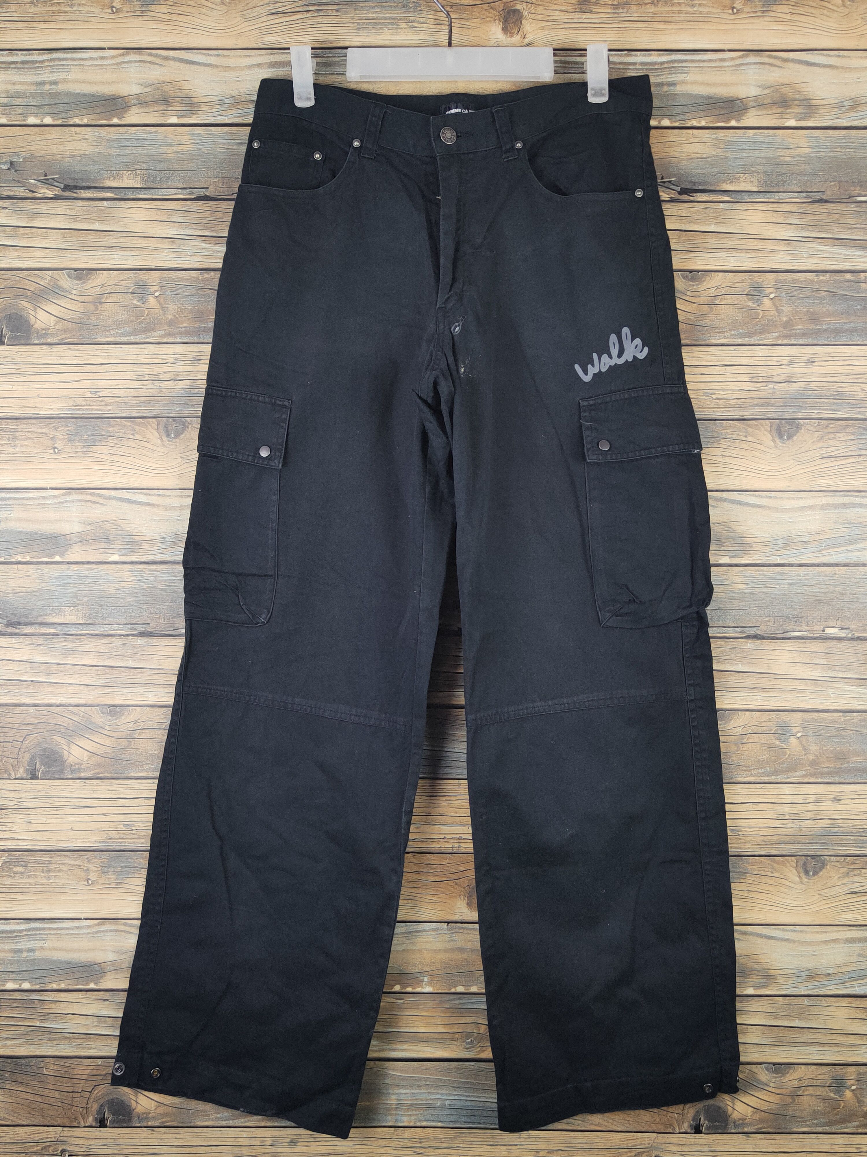 Japanese Brand DL Comme Ca Walk Black Multipocket Cargo Pants #1476 Size US 30 / EU 46 - 1 Thumbnail