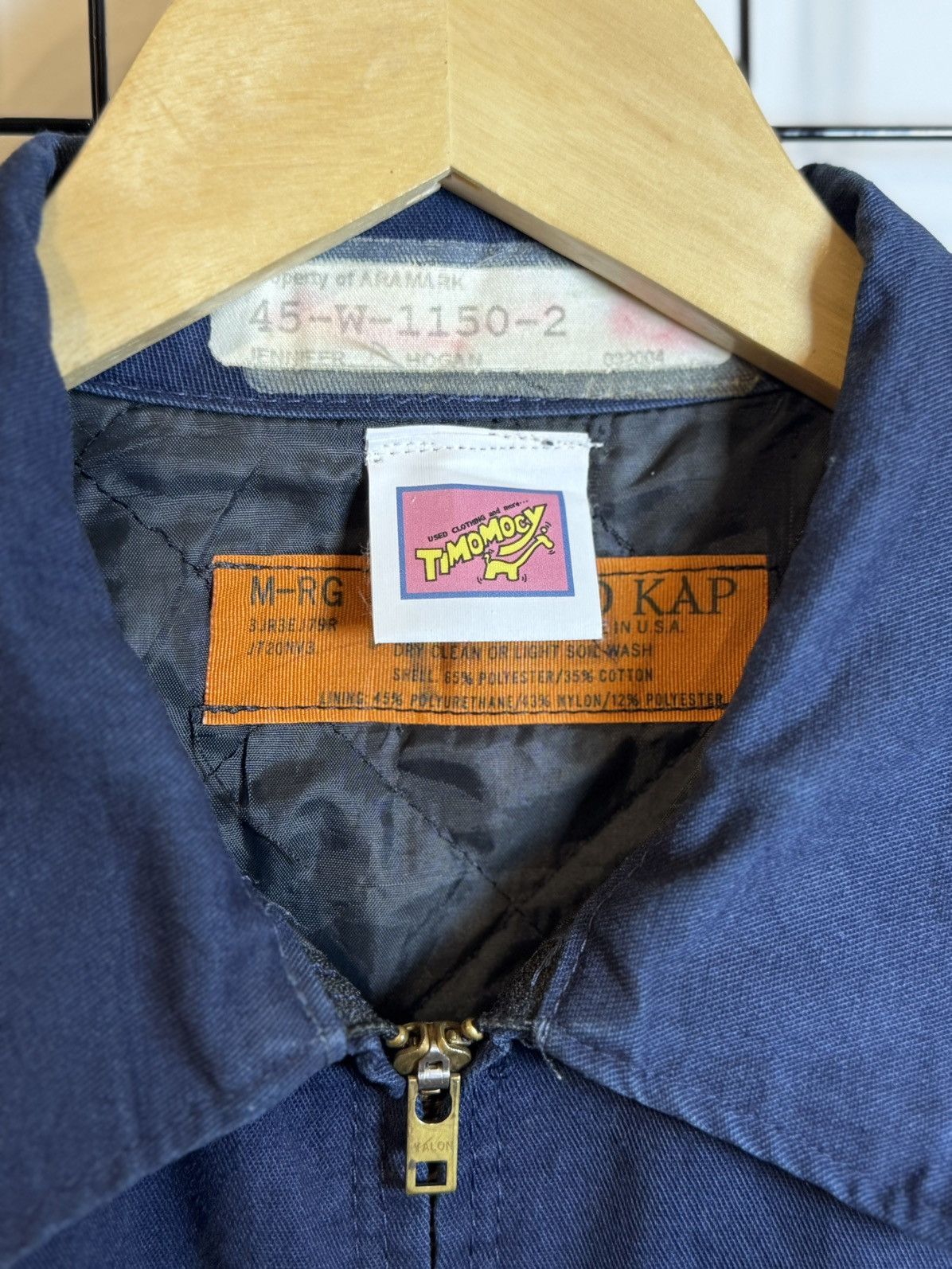 Red Kap vintage navy blue Red Kap from the 1980s"Tim" patch. Size US M / EU 48-50 / 2 - 5 Thumbnail