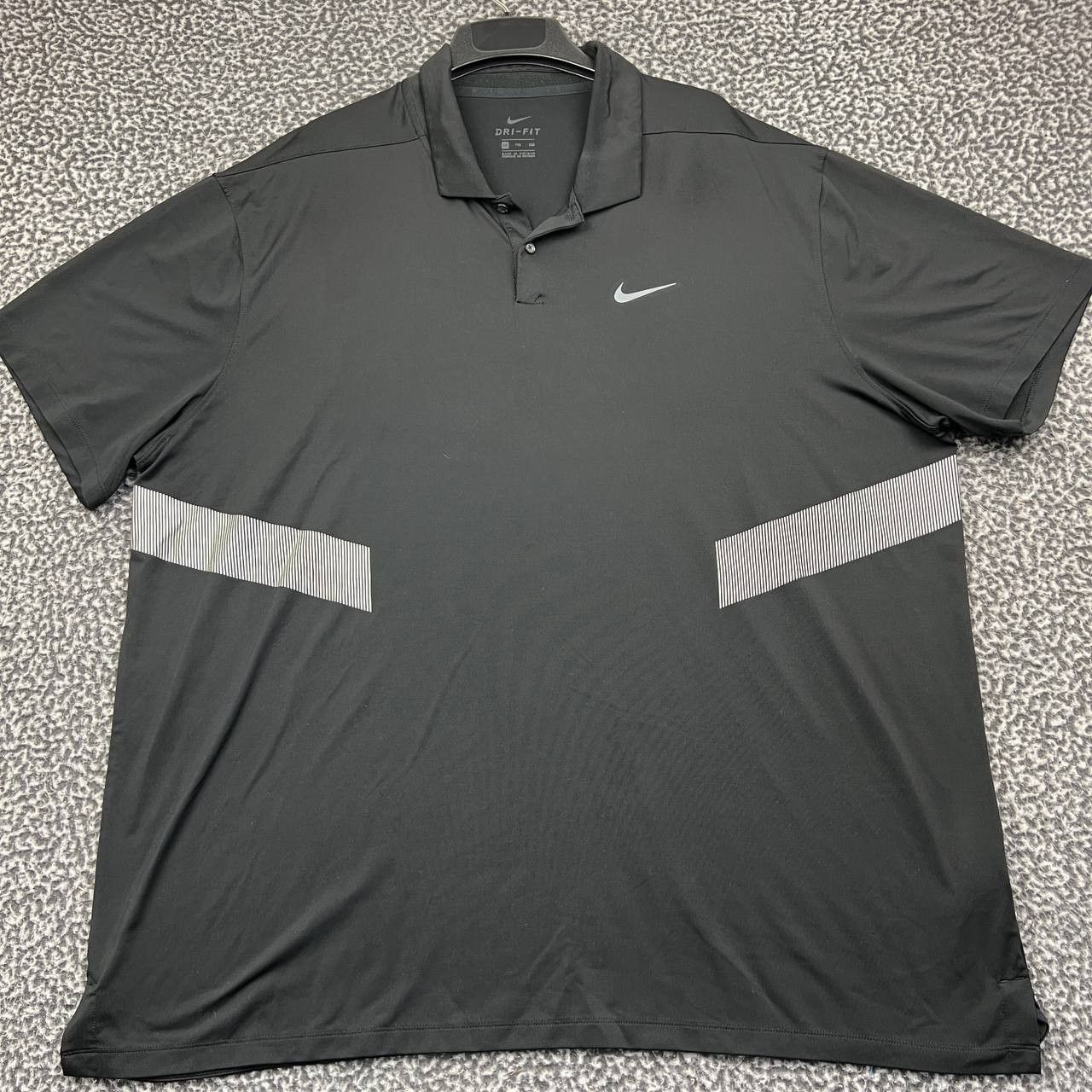 Nike × Supreme XXL Supreme x Nike Stripe Rugby polo Tshirt black